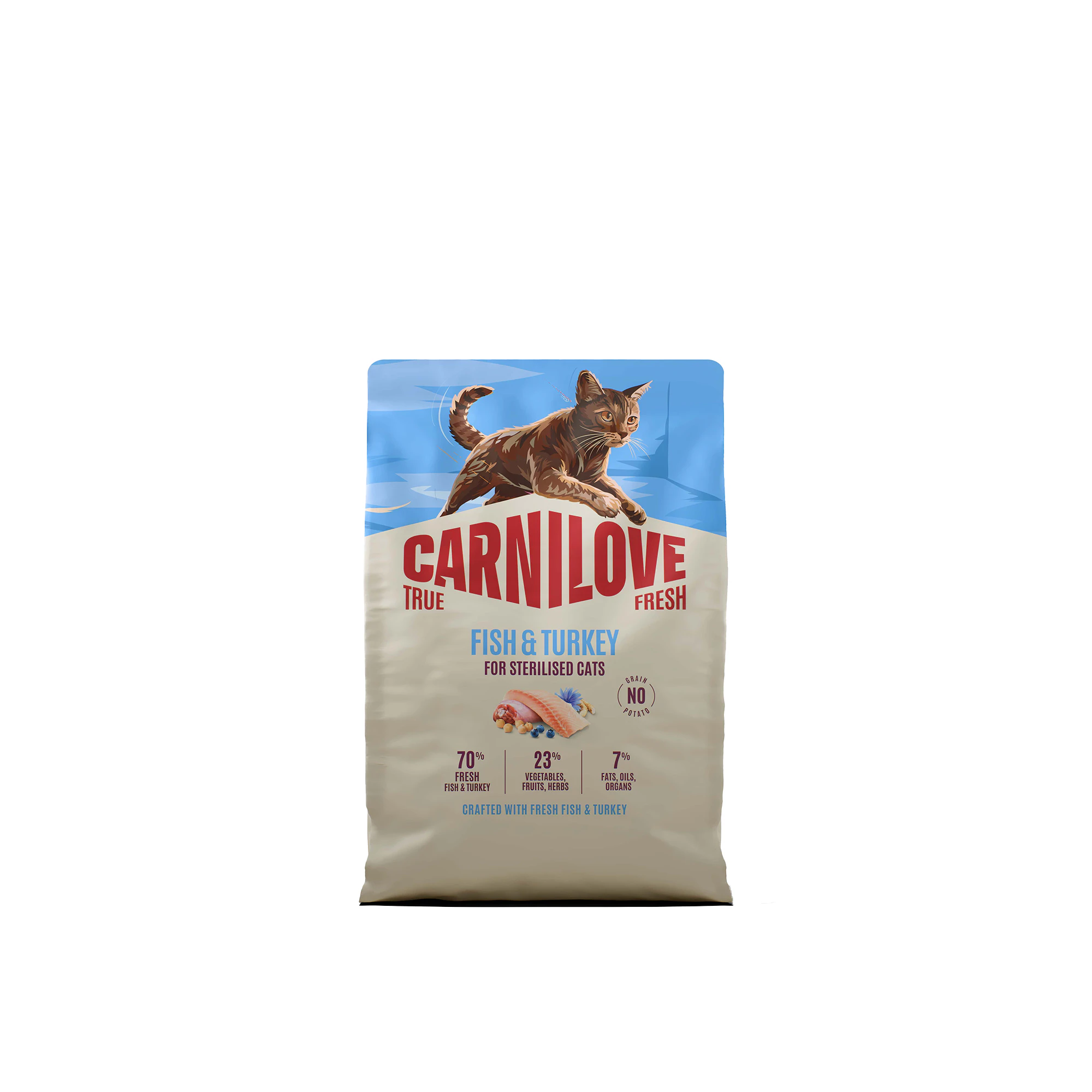 Carnilove True Fresh Sterilised - Vis & Kalkoen - 2 x 2 kg