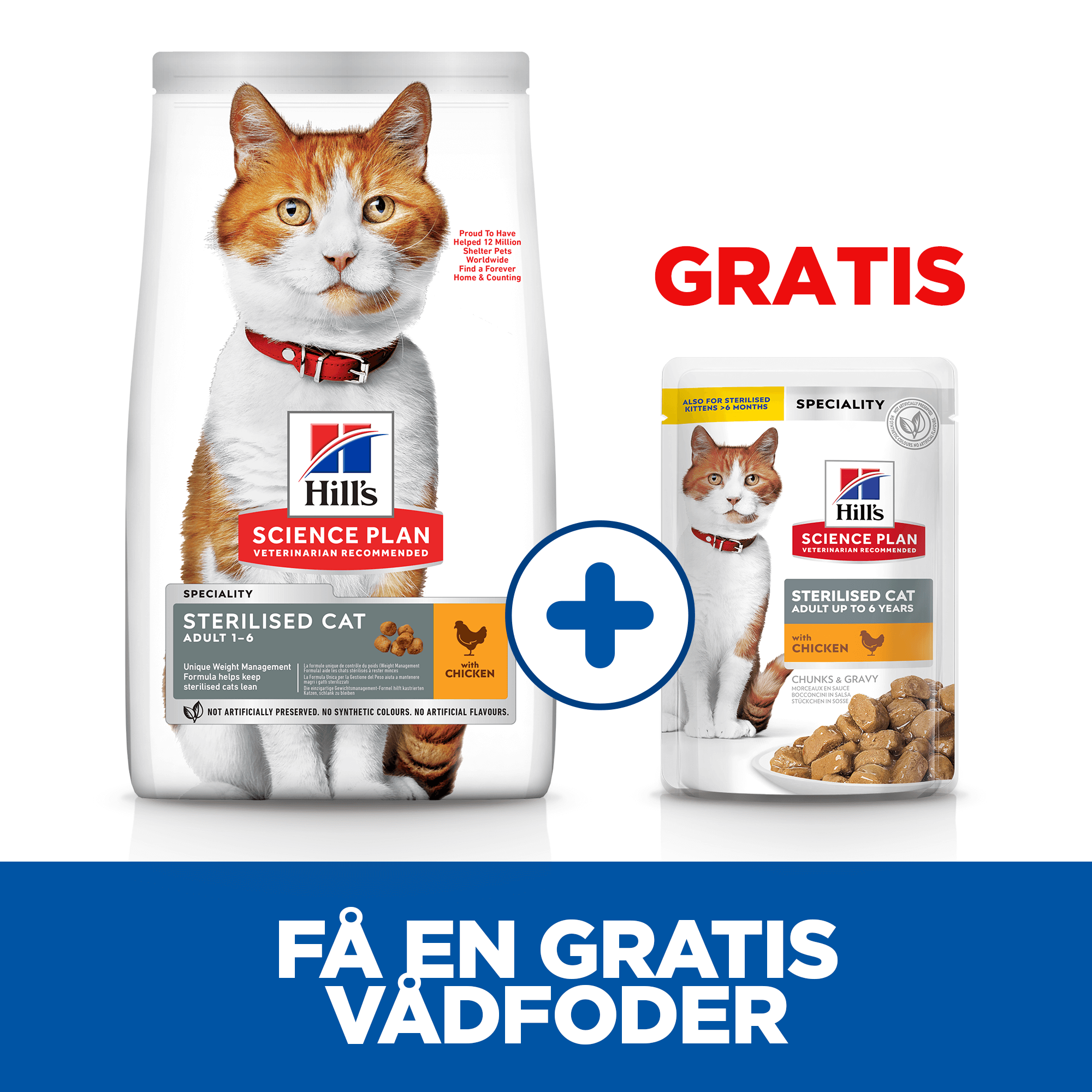 Hill's Science Plan Sterilised Young Adult Kattefoder - Kylling - 1,5 kg