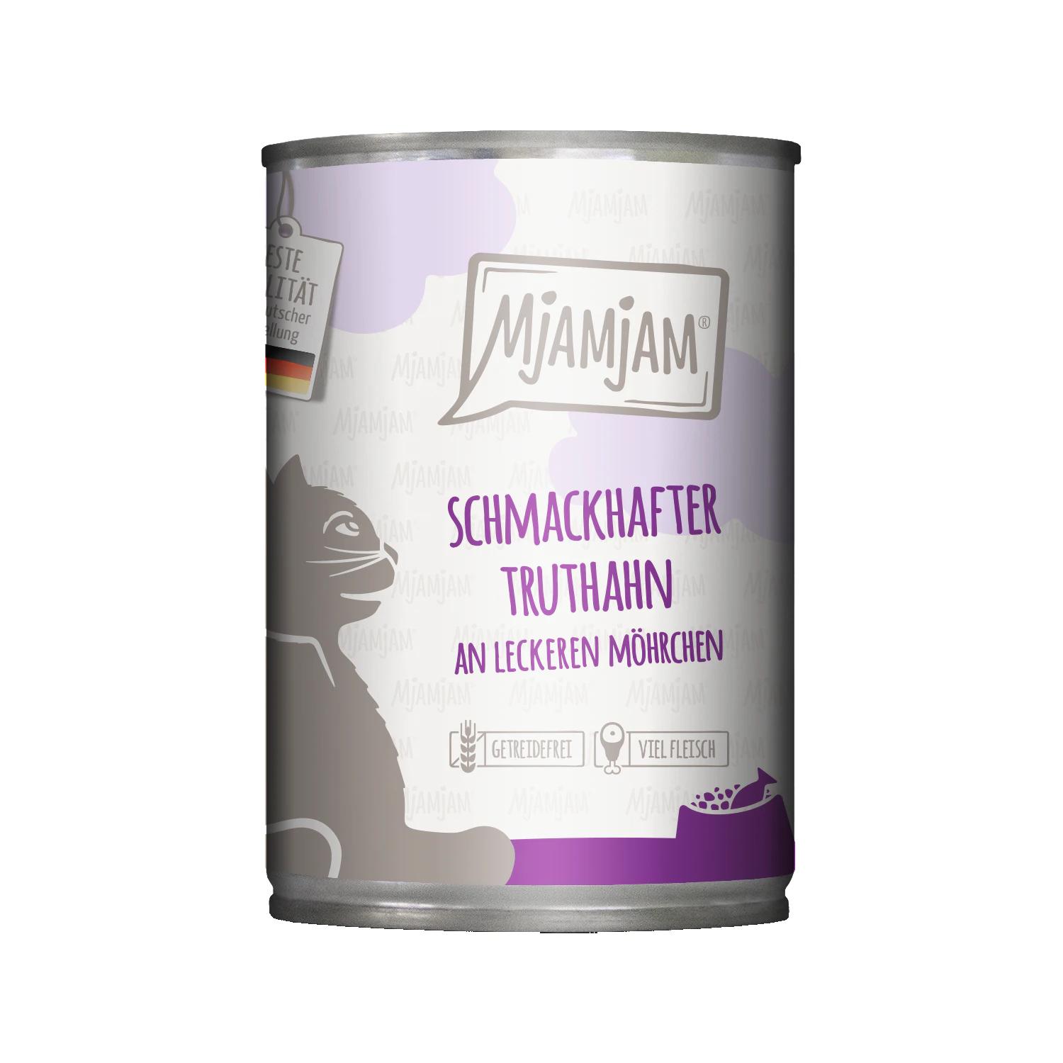 MjaMjaM Natvoer - Blik Adult Cat - Kalkoen met wortel - 12 x 400 g