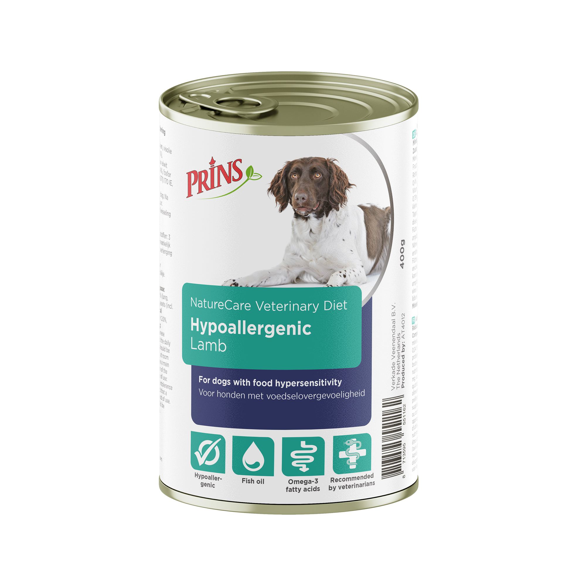 Prins NatureCare Veterinary Diet Dog Hypoallergenic - Lamm - 6 X 400 G