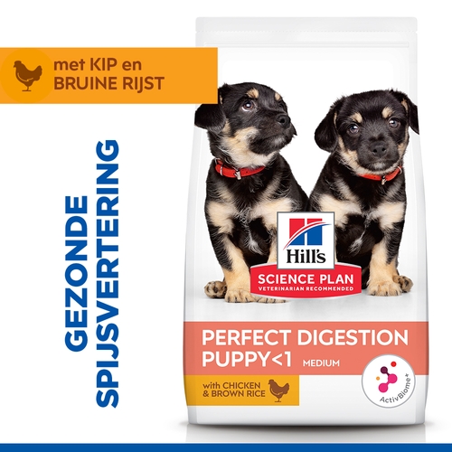 Hill's Science Plan Puppy Perfect Digestion Medium Hondenvoer