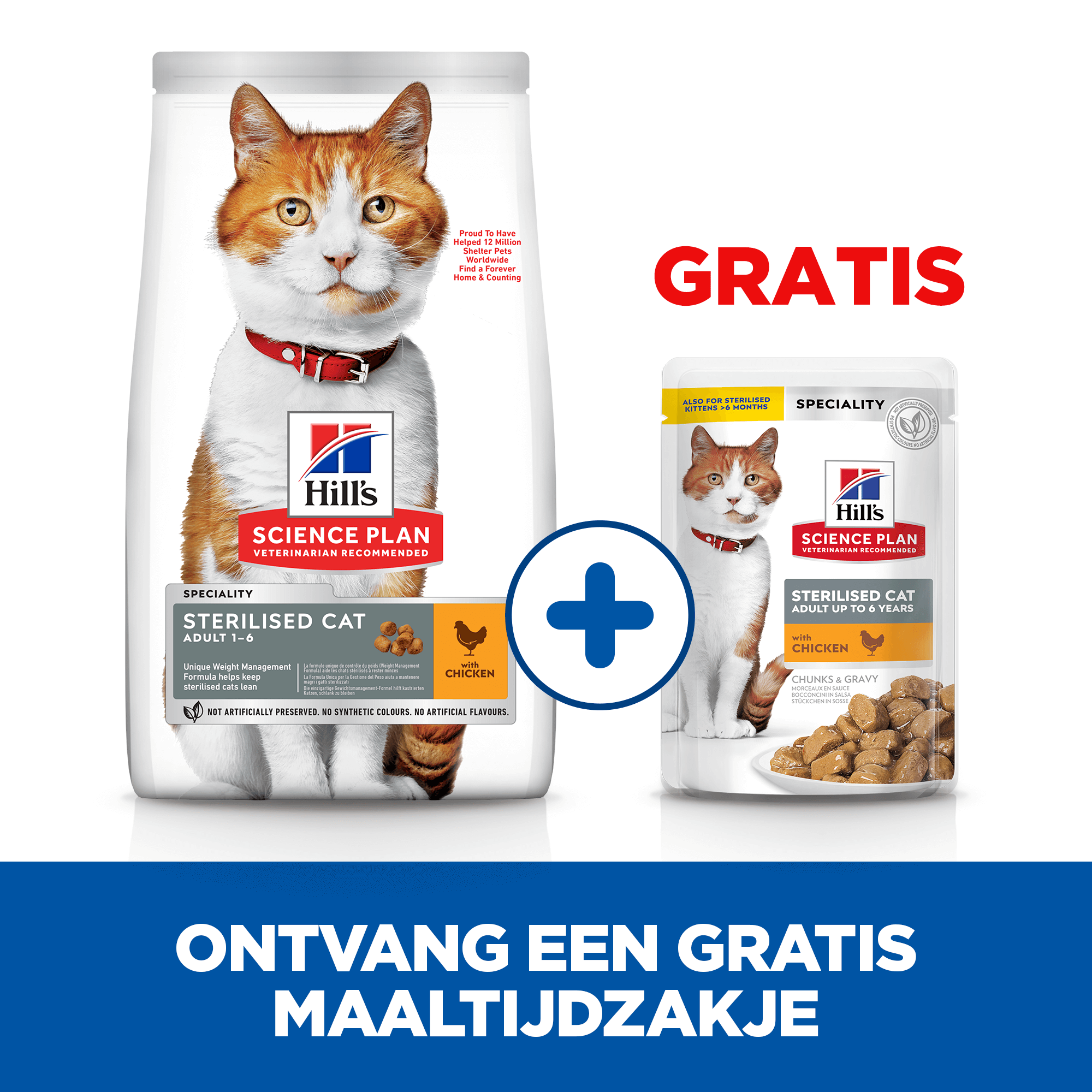 Hill's Science Plan - Feline Young Adult - Sterilised - Chicken - 3 kg