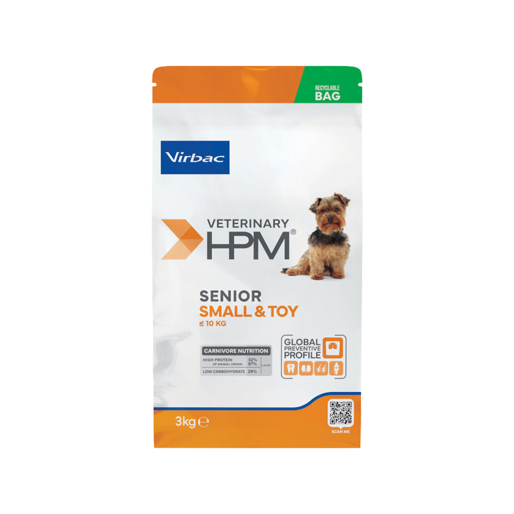 Veterinary HPM - Senior dog - Small & Toy Hundefutter - 3 kg