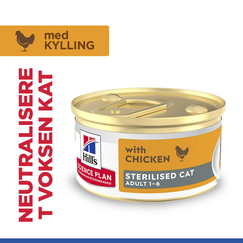 Hill's Science Plan Feline Sterilised Adult Premium Mousse - Kylling