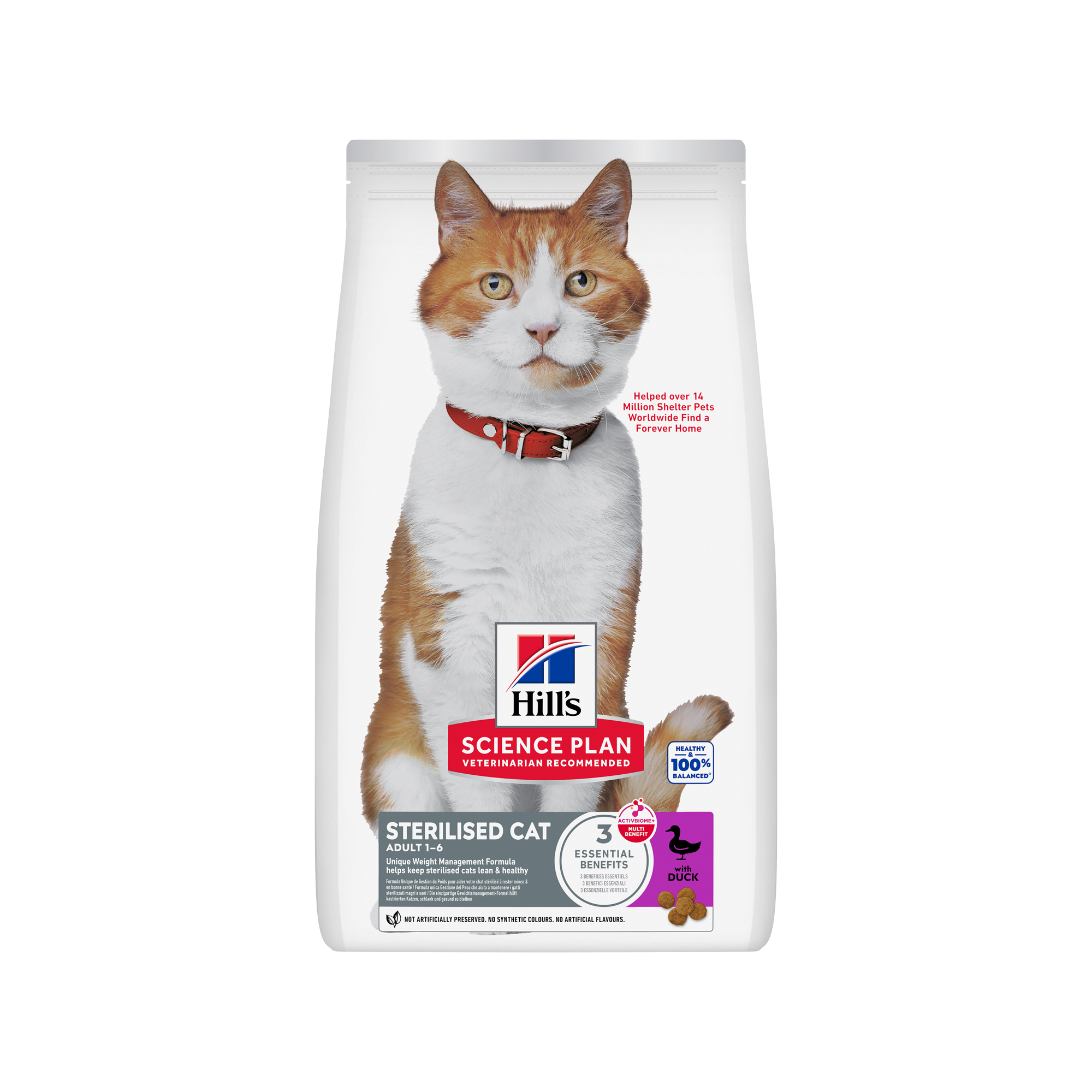 Hill's Science Plan Sterilised Cat - Adult - Canard