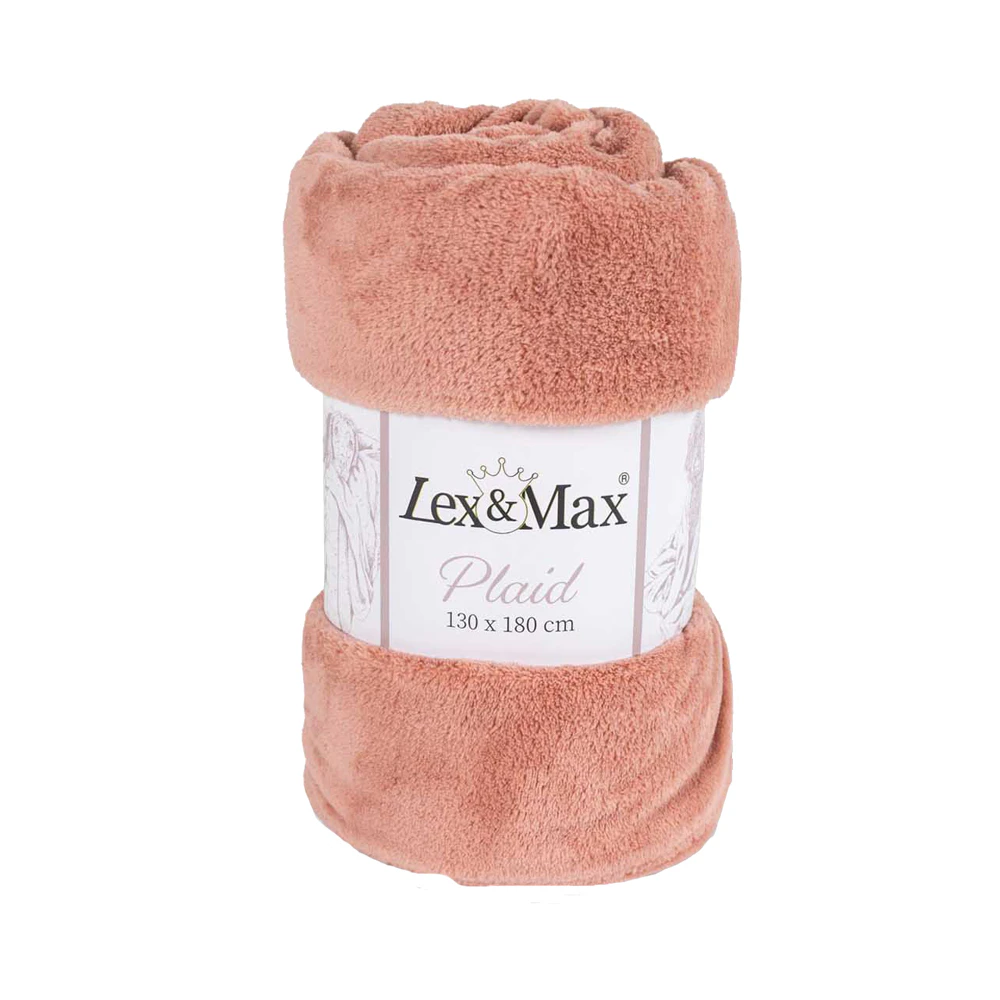Lex & Max Fleece Plaids - Peach