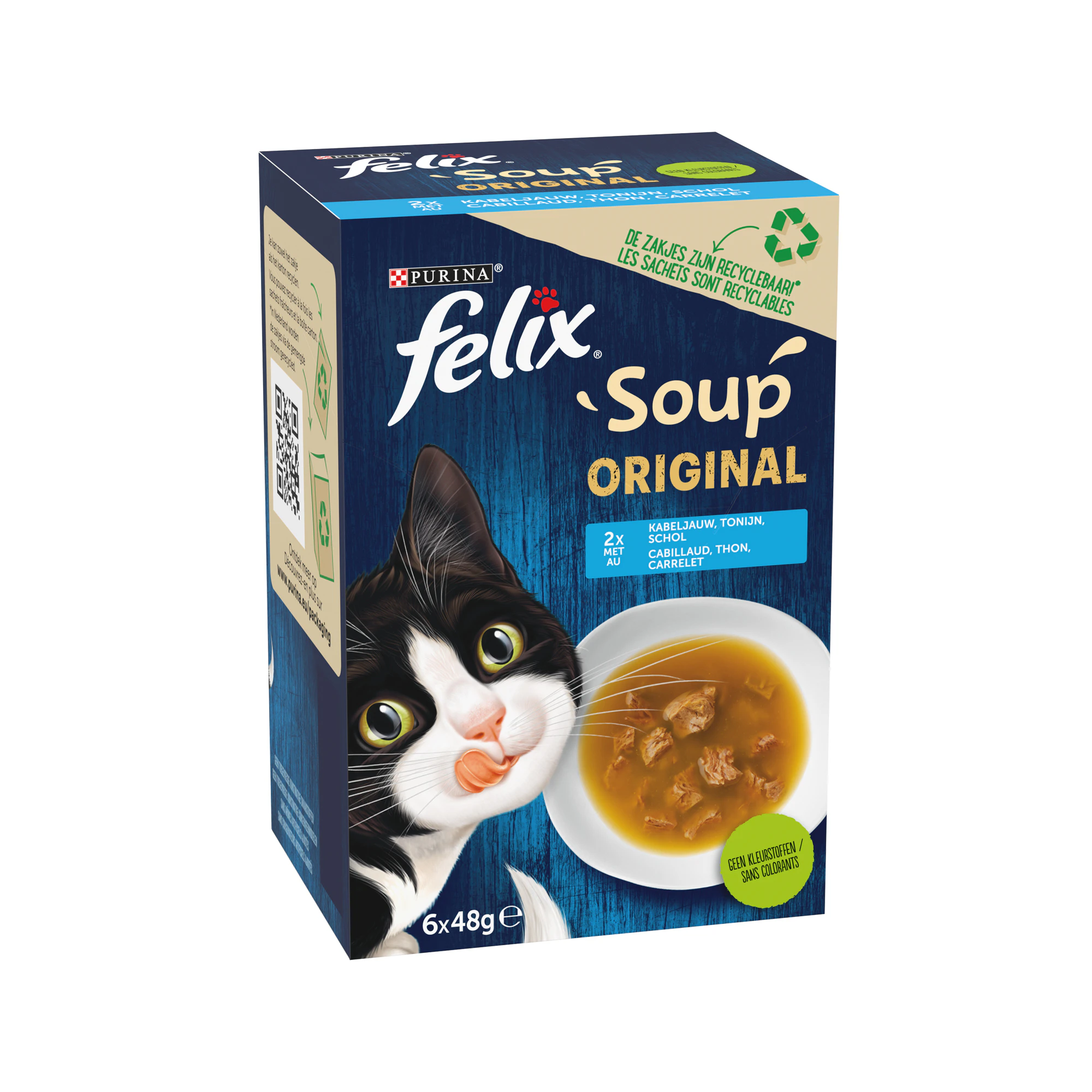 Felix Soup Vis Selectie -  6 x 48 gram