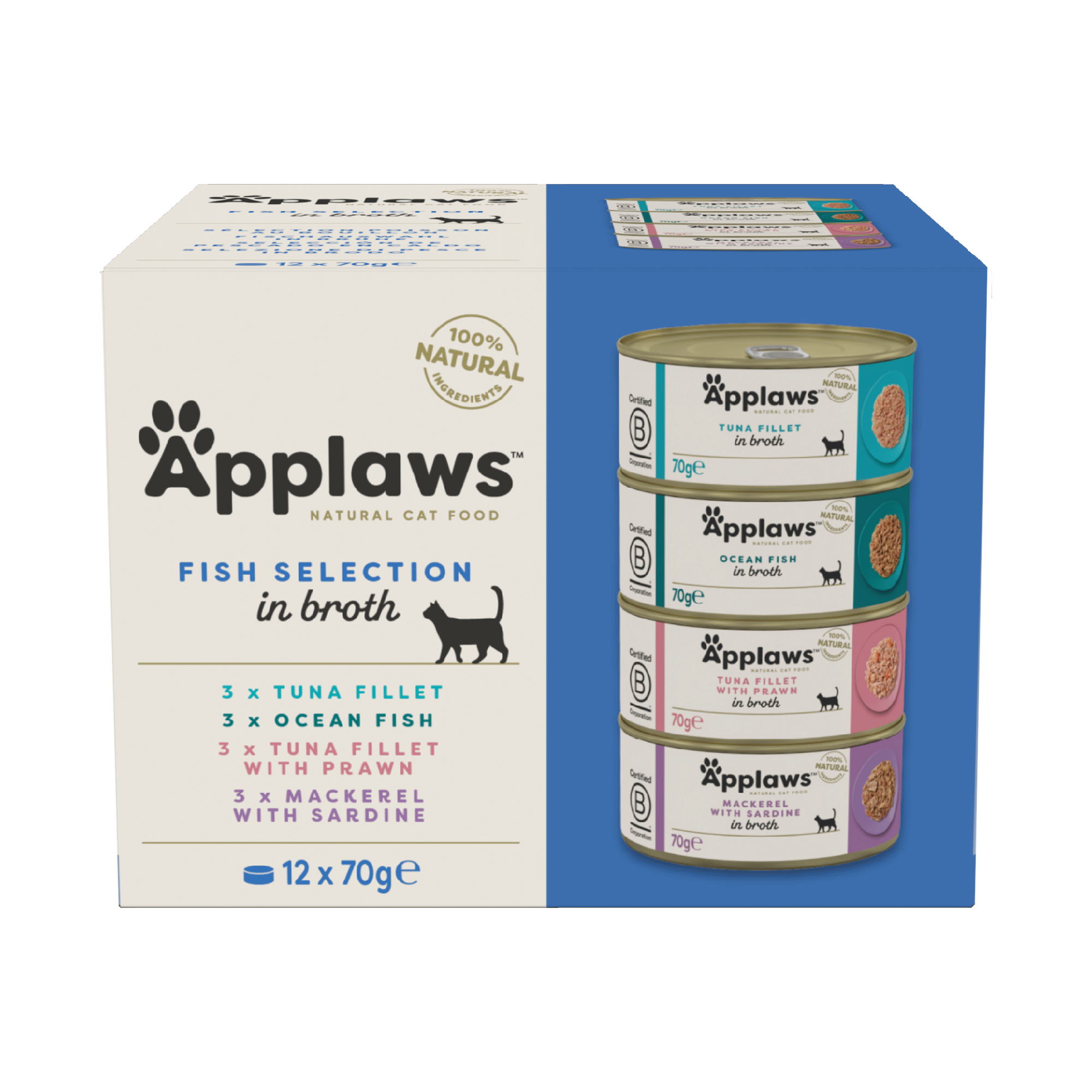 Applaws Cat Food - Fish Collection - 12x 70g