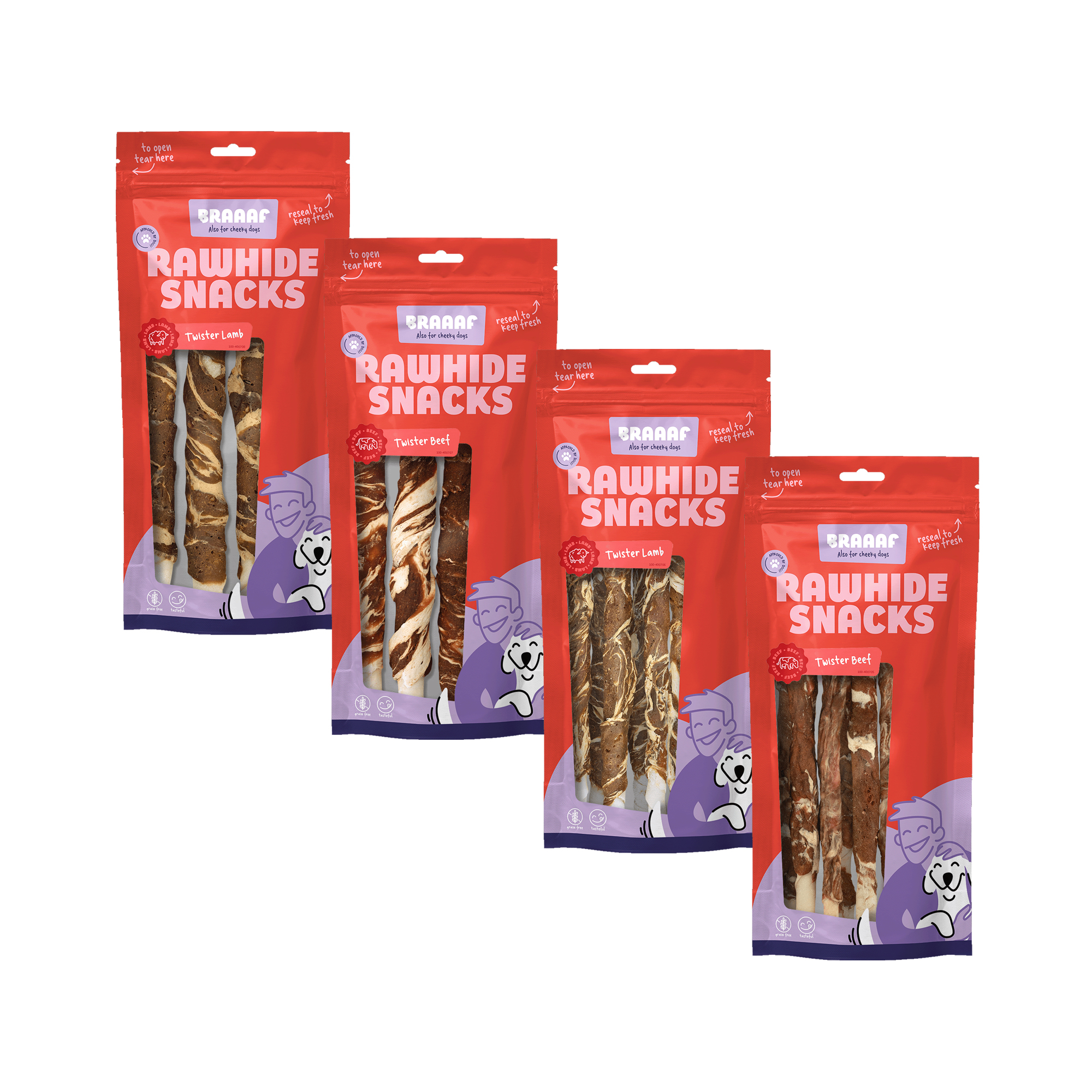 Braaaf Twister Snack pour Chiens