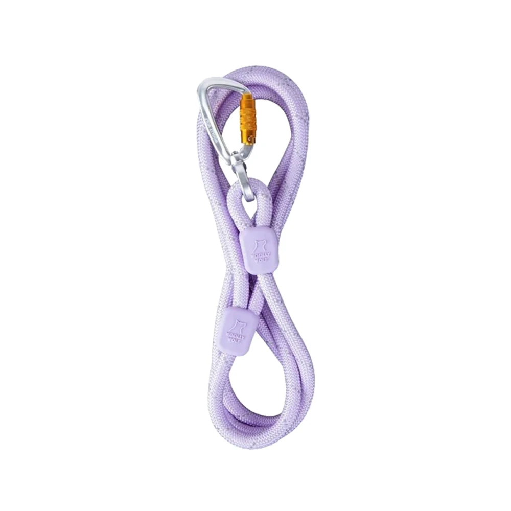 Woolly Wolf Rope Leash - Lavender