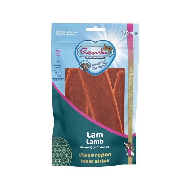 Renske Healthy Treat Meat Bars - Lamb - 3 x 70 g