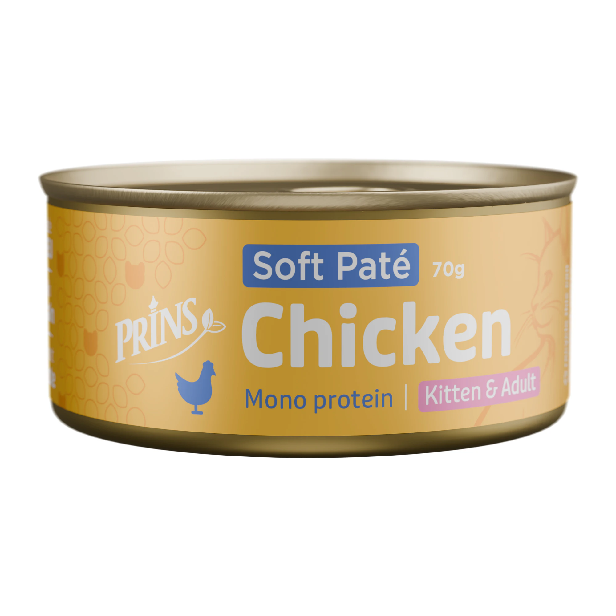 Prins Soft Pâté Cat Food - Chicken - 48 x 70 g