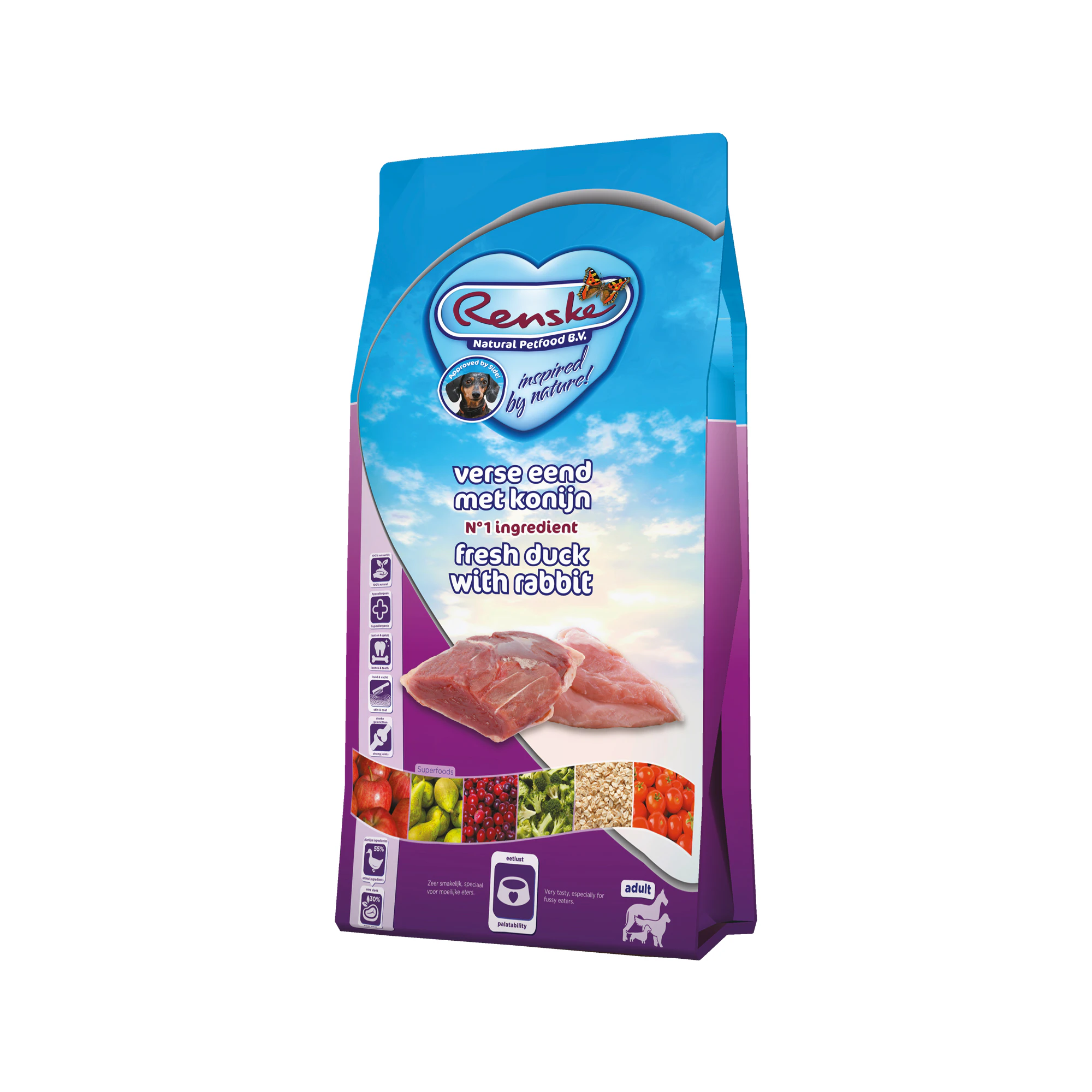 Renske Super Premium Adult - And med kanin - 2 kg