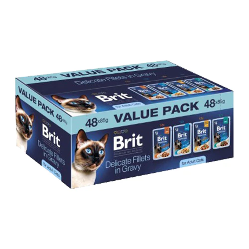 Brit Premium by Nature Cat - Delicate Fillets in Gravy Value Pack