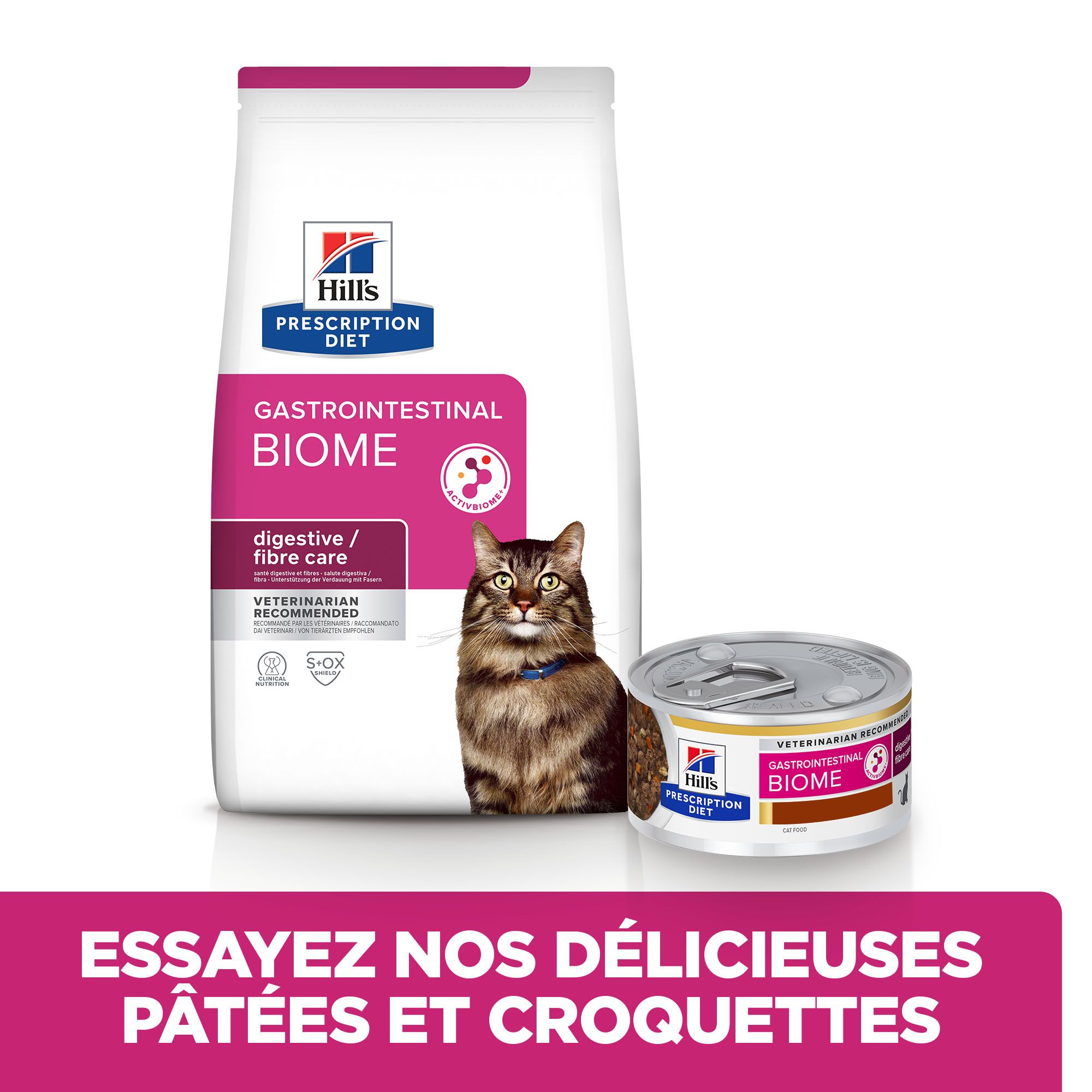 Hill's Prescription Diet - Gastrointestinal Biome - Aliment pour Chat - Mijoté