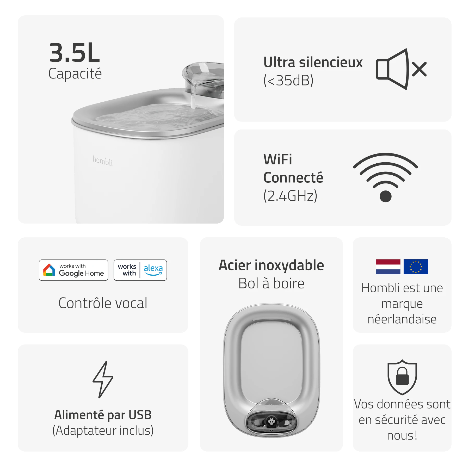 Hombli Smart Fontaine à Boisson