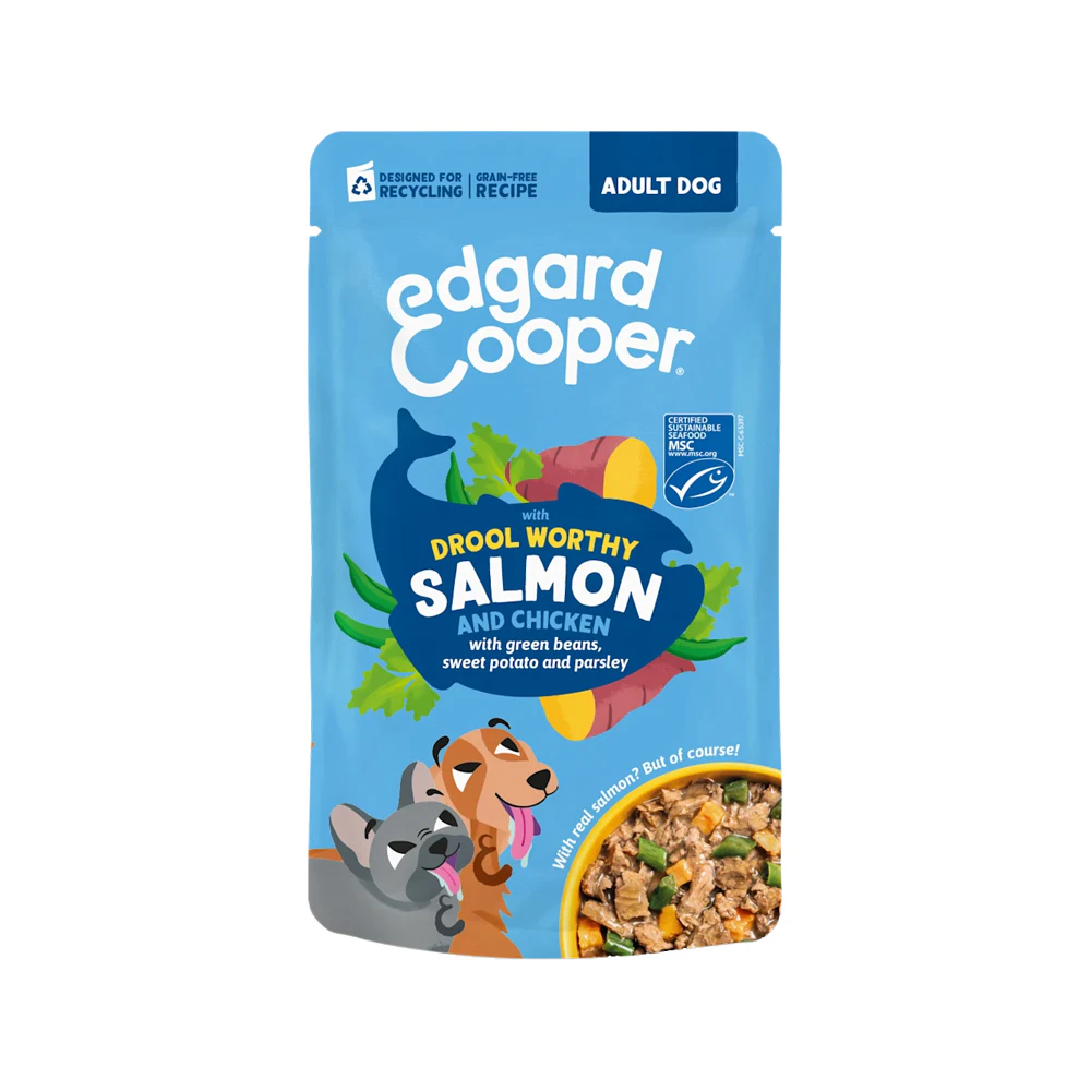 Edgard & Cooper Adult Drool Worthy - Zalm & Kip - 8 x 150 g