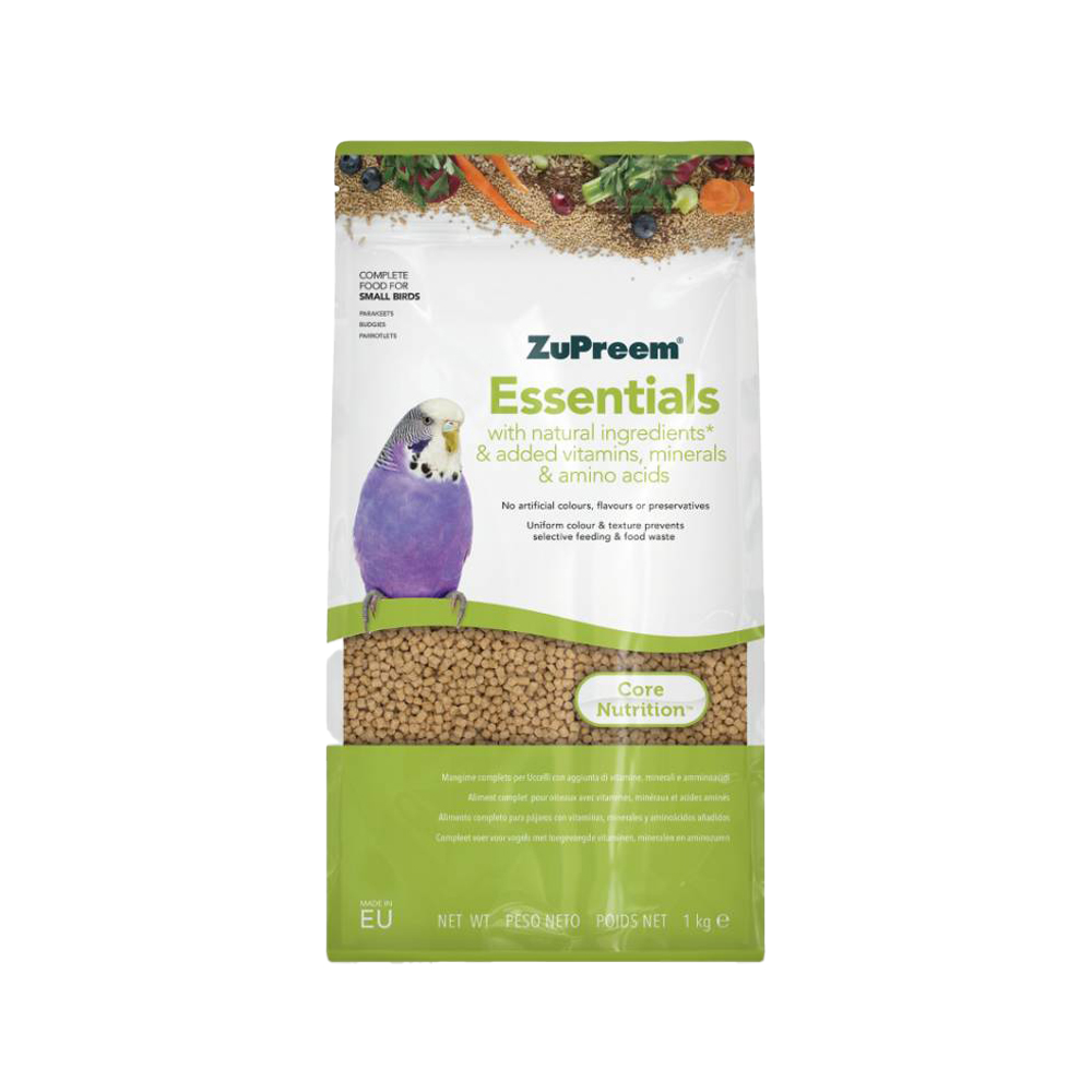 ZuPreem Essentials Birds Vogelfutter - Mittelgroße/Große Vögel - 1 Kg