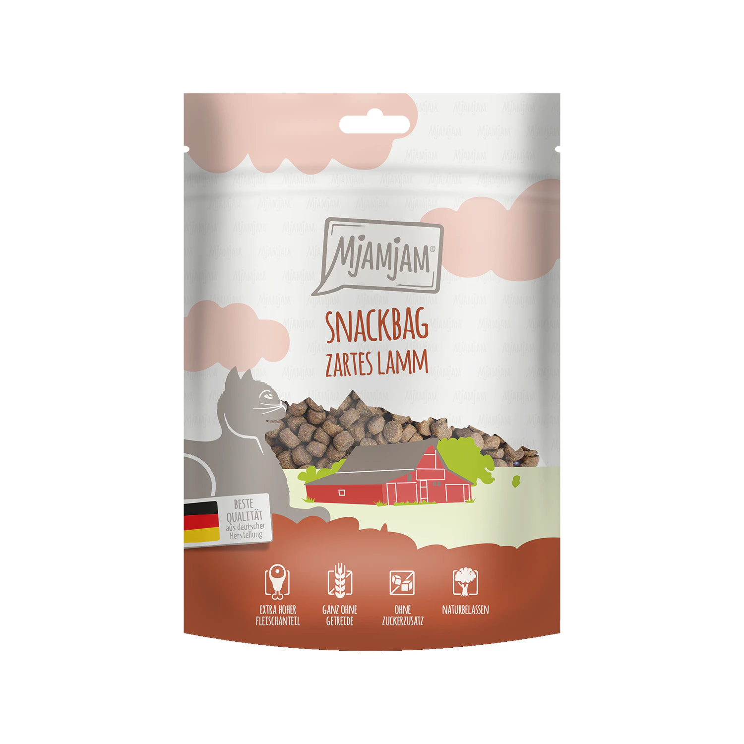 MjaMjaM Snackbag - Adult Cat - Lam - 3 x 125 g