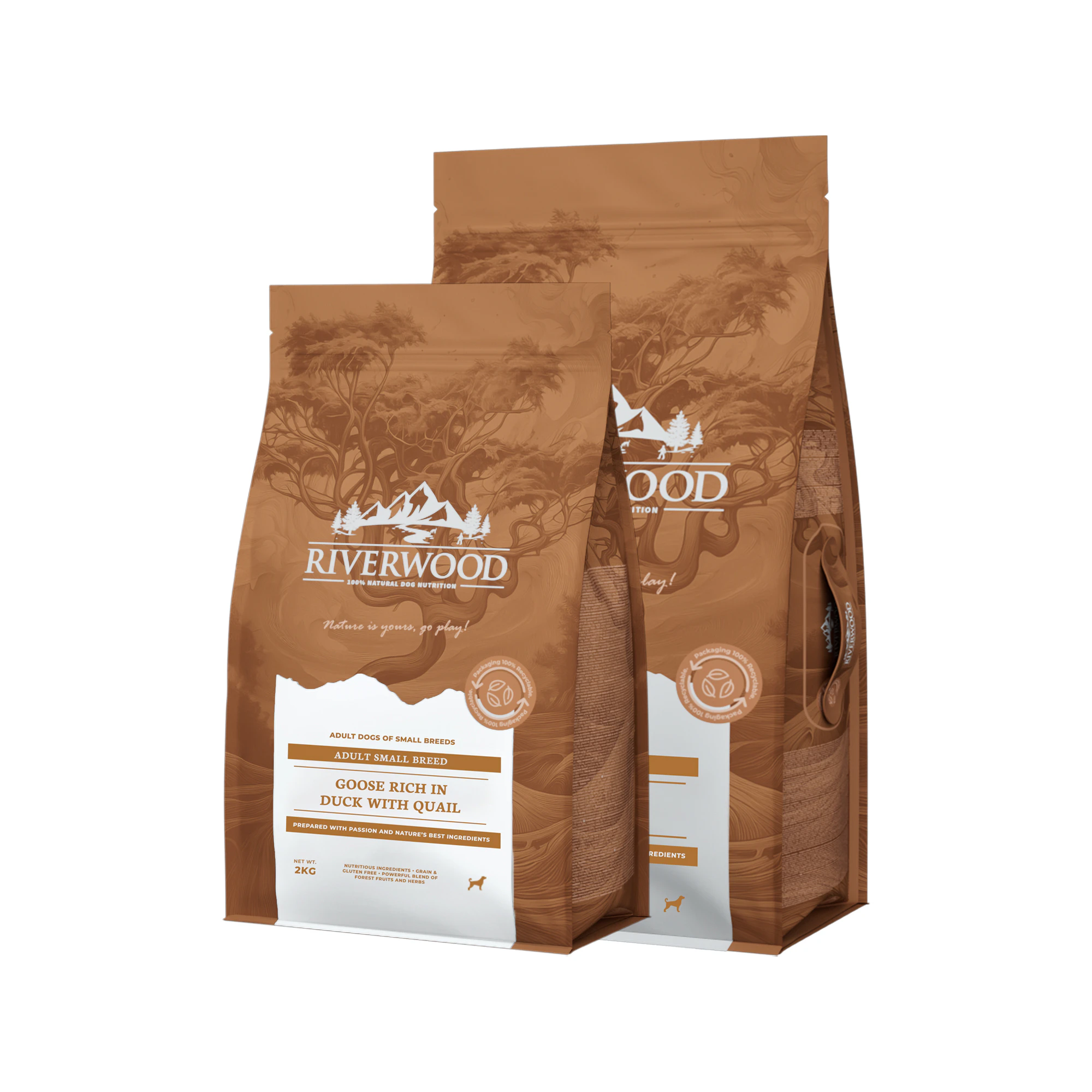 Riverwood Small Breeds Adult Dog - Goose & Duck with Quail