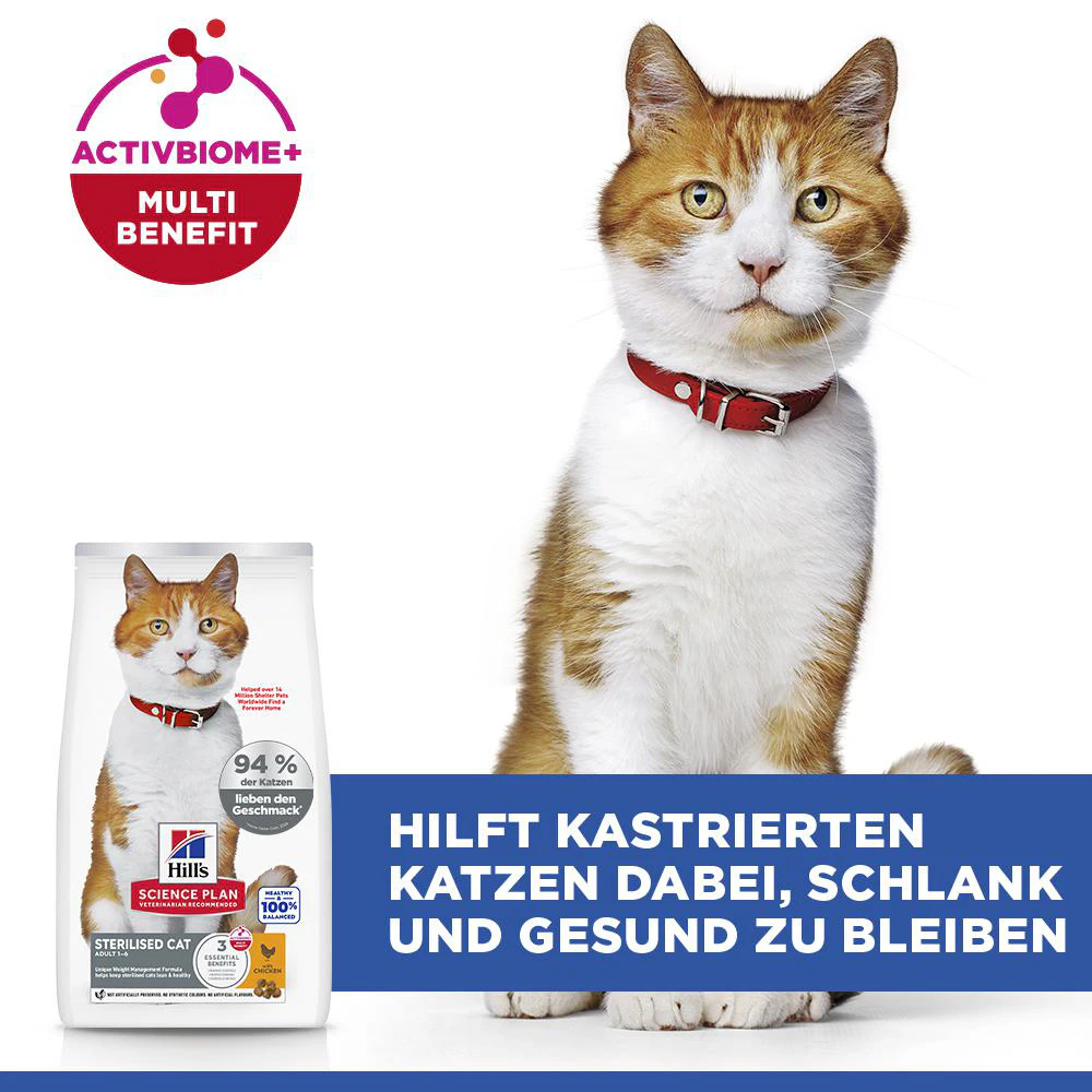 Hill's Science Plan Sterilised Cat - Adult - Huhn
