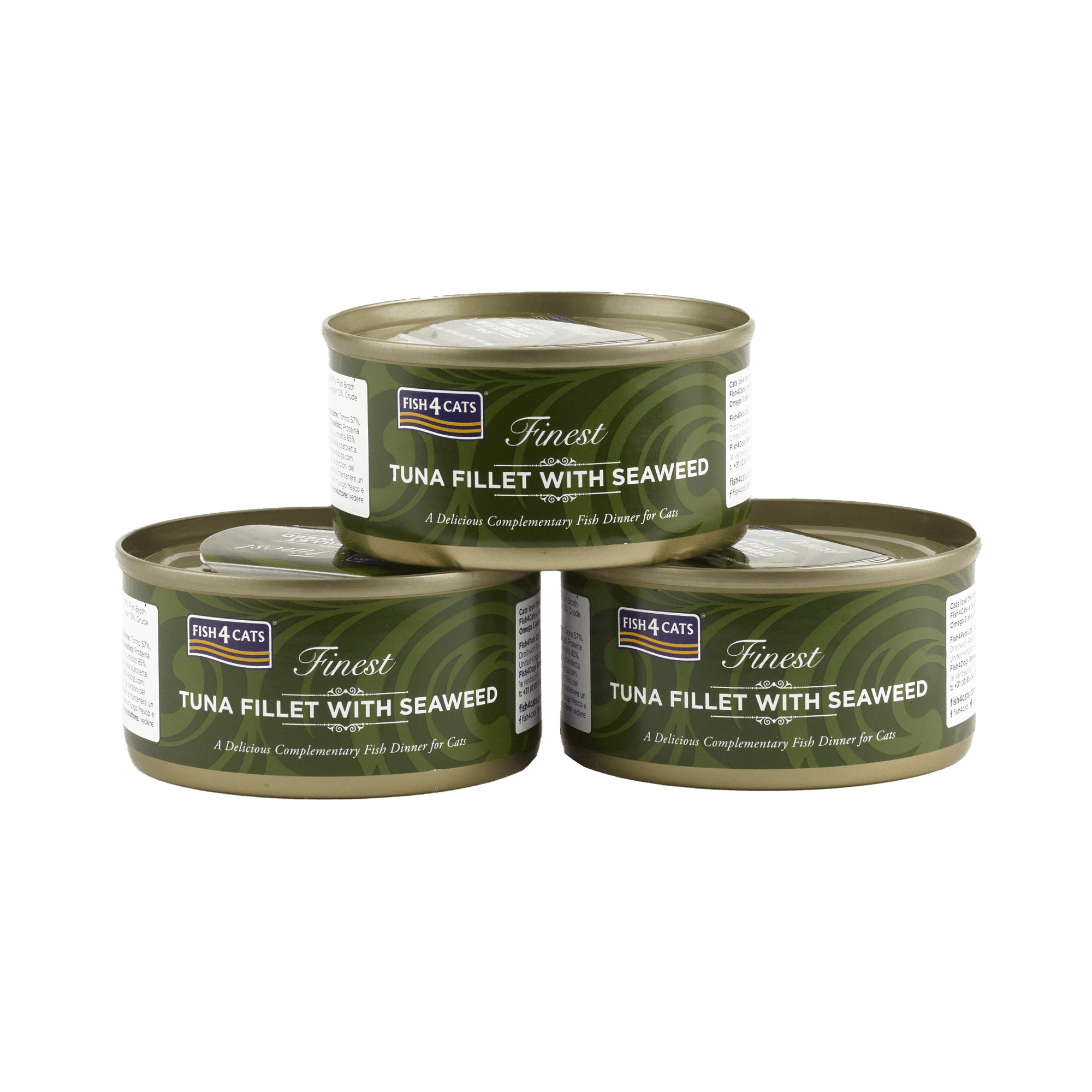 Fish4Cats Finest Adult Cat - Tun med Tang - 10 x 70 g