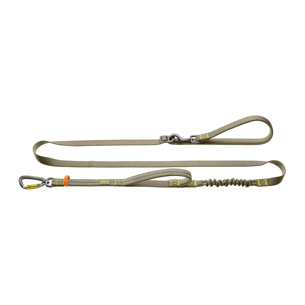 Hunter ErgoMove Pro Hondenriem - Grijsgroen - 230 cm x 1,5 cm