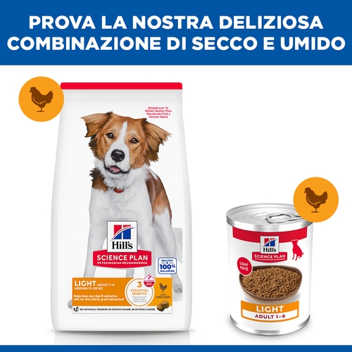 Hill's Science Plan - Medium - Adult - Light - Pollo