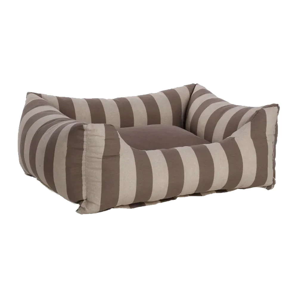 Flamingo Cuccia per cani Zahia - Tortora & Bianco - 80 x 67 x 22 cm