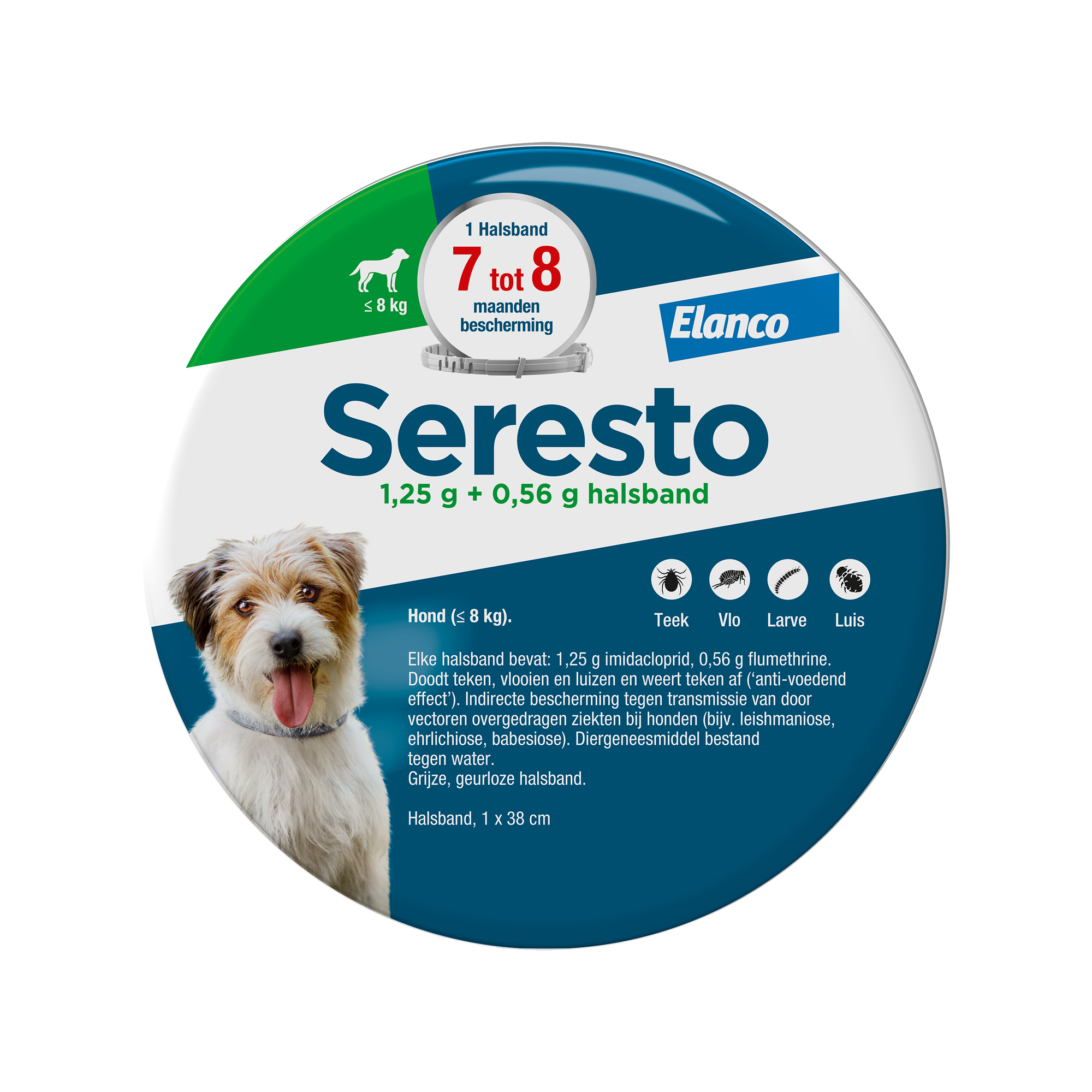 Collier Seresto Petit Chien < 8kg - 38 cm