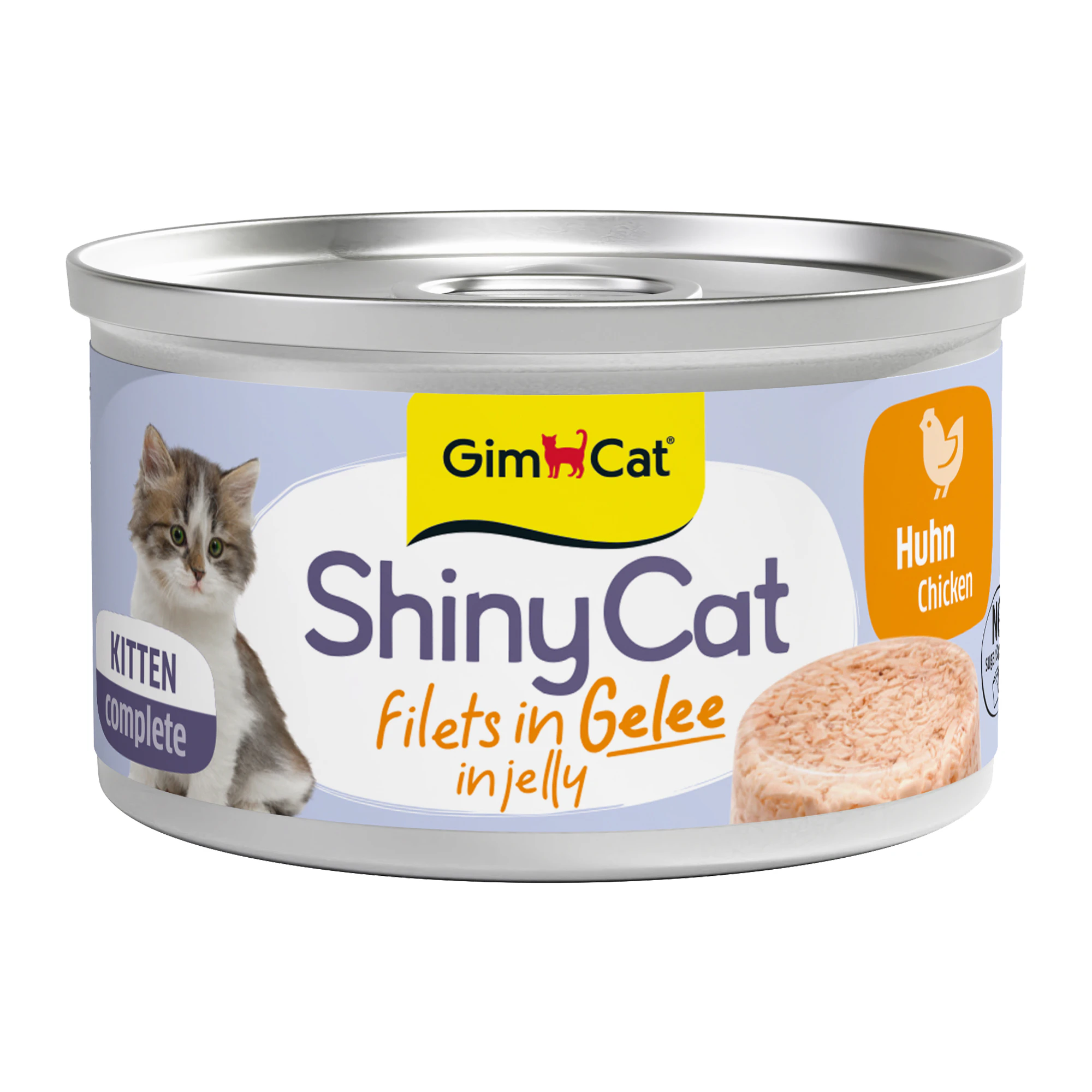 GimCat ShinyCat Kitten in Jelly - Kylling - 24 x 70 g