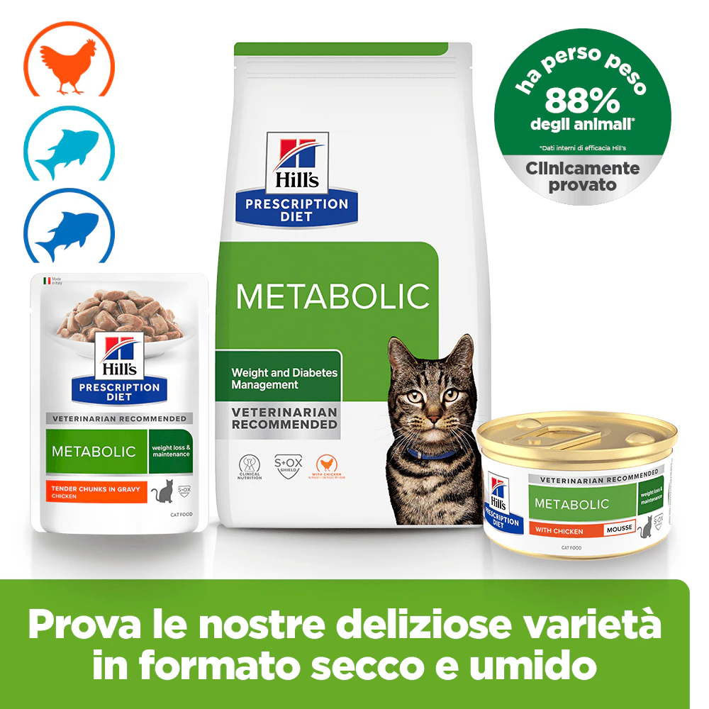 Hill's Metabolic Weight Management - Prescription Diet - Gatto - Mousse
