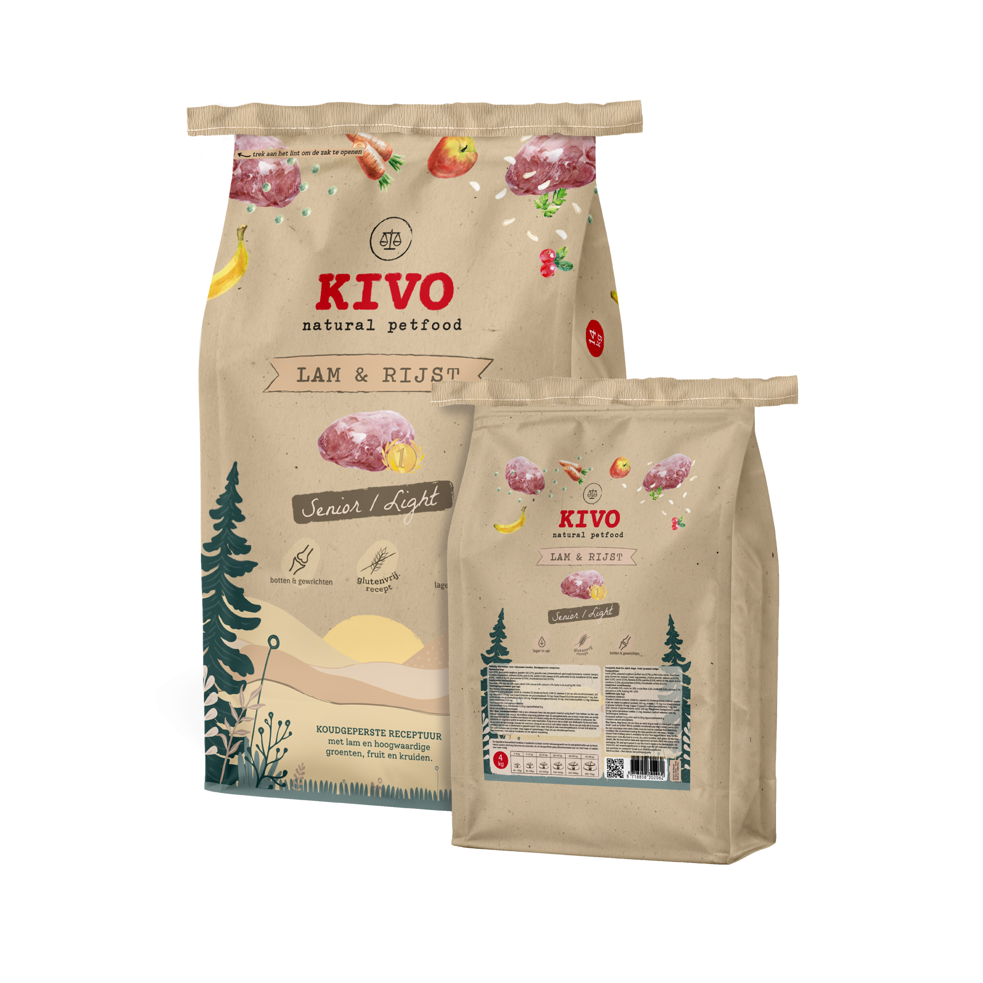 Kivo Lamm Und Reis Weizenglutenfrei - 14 Kg