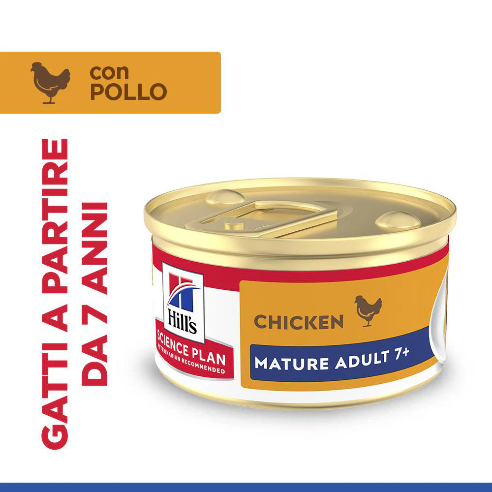 Hill's Science Plan Feline Mature Adult Premium Mousse - Pollo