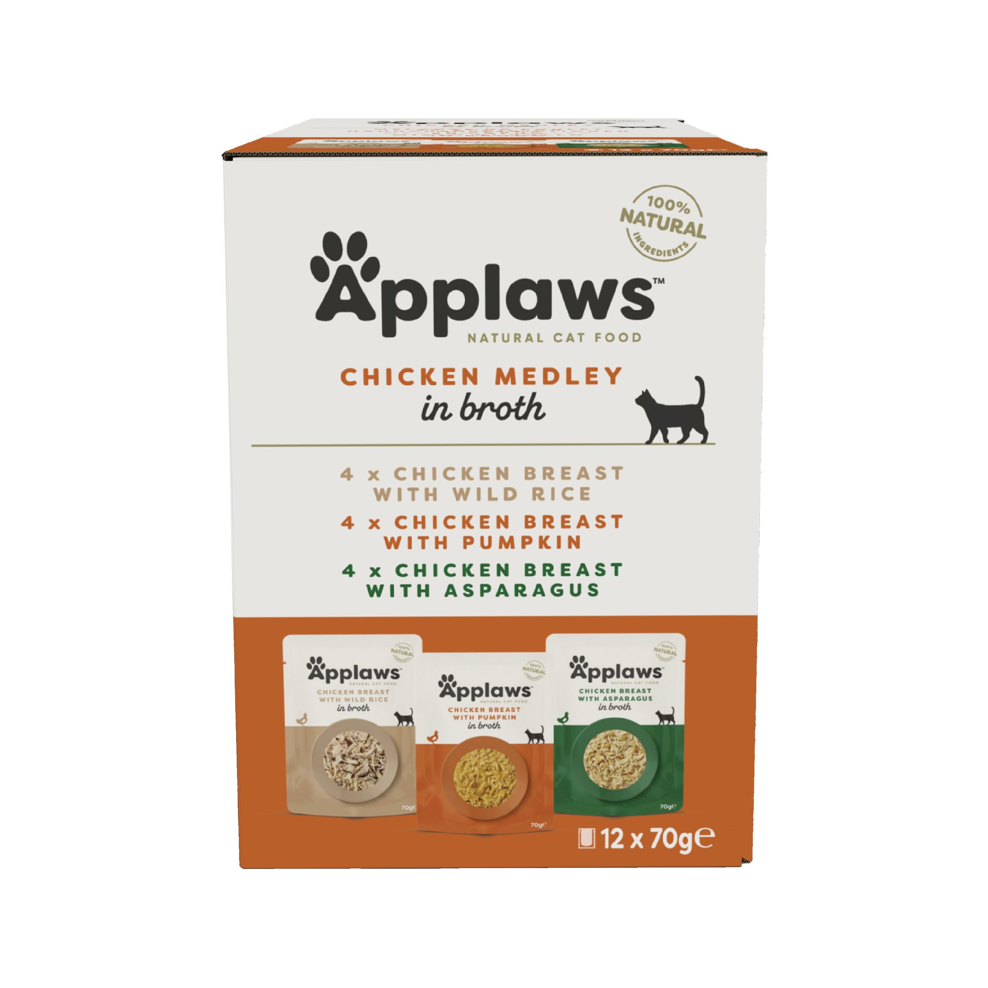 Applaws Cat Food - Chicken in Broth Multipack - 12x 70g