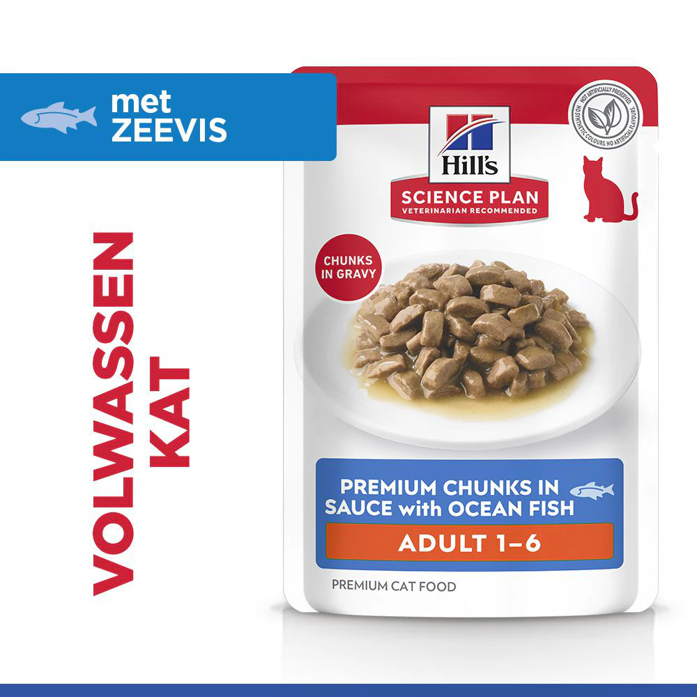 Hill's Science Plan - Feline Adult  - Zeevis - Maaltijdzakje