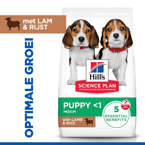 Hill's Science Plan - Puppy - Medium - Lam & Rijst