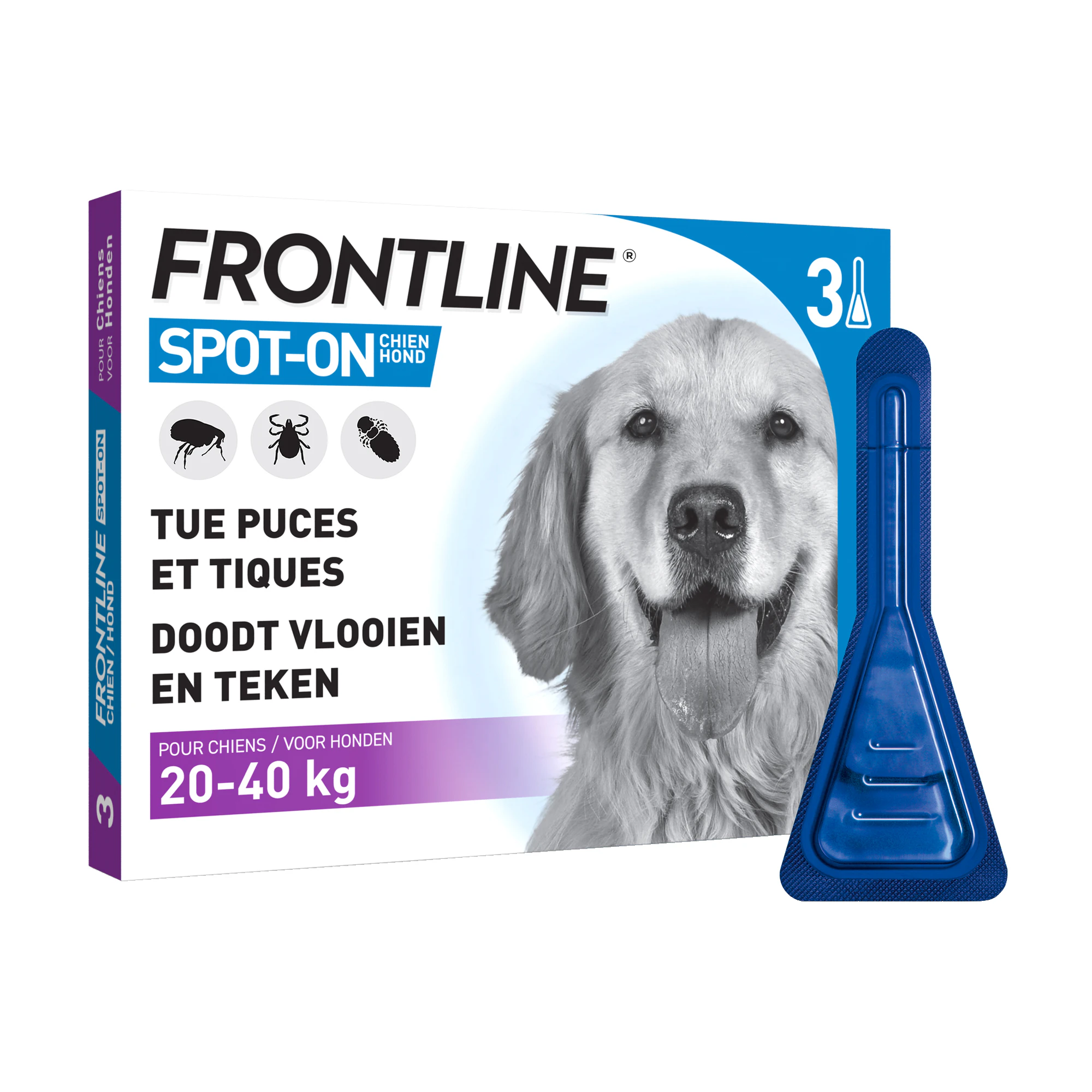 Frontline Spot-on Hond L (20-40 kg) - 3 pip.