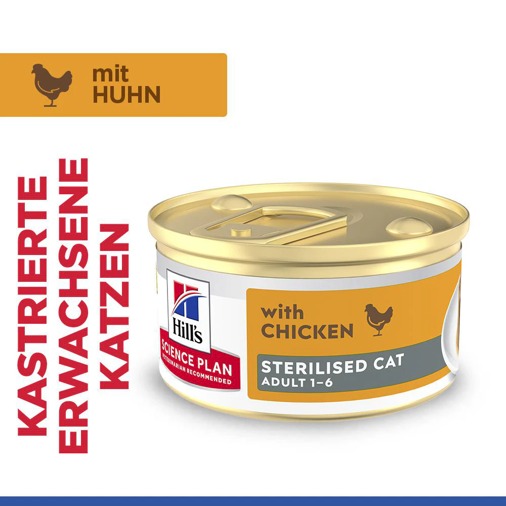 Hill's Science Plan Feline Sterilised Adult Premium Mousse - Huhn