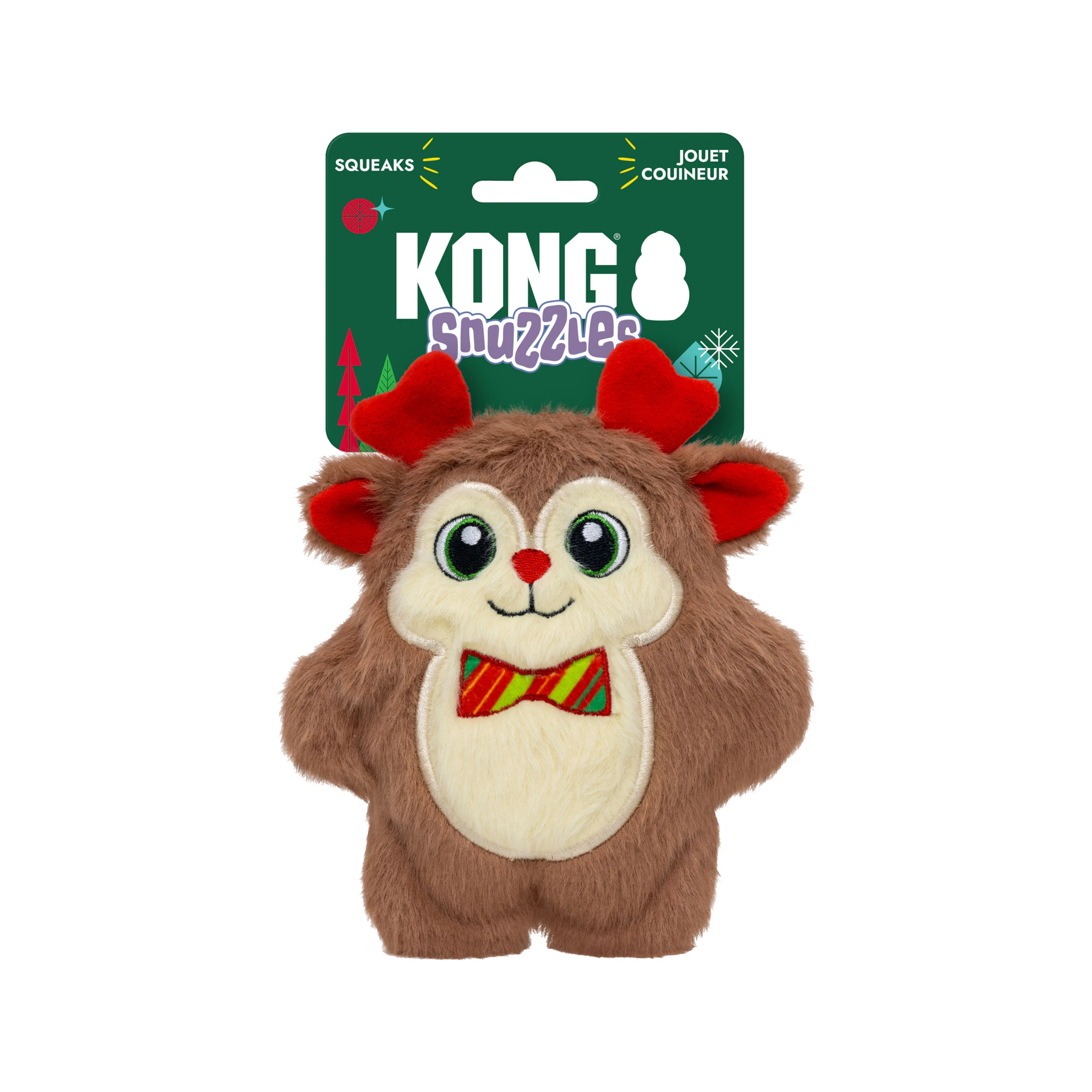 KONG Holiday Snuzzles Rendier met Vlinderstrik
