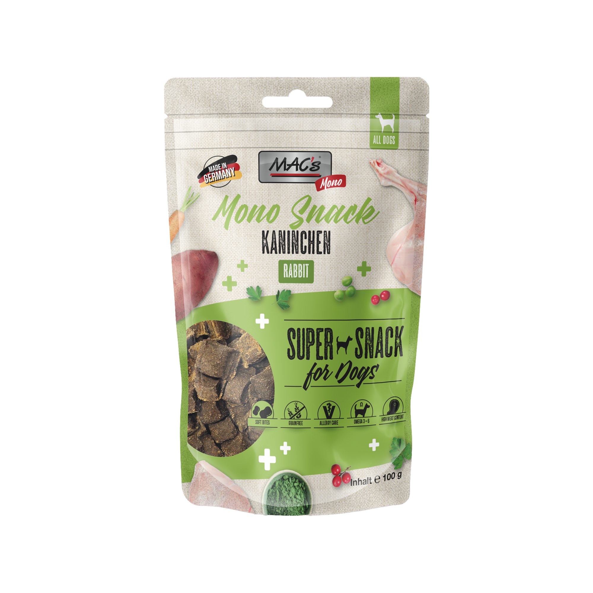 MAC's Dog Snack Monoprotein - Konijn - 9 x 100 g
