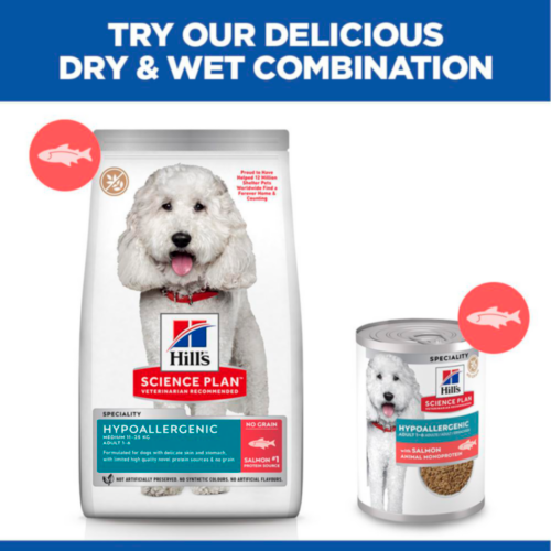 Hill's Science Plan Hypoallergenic Adult Dog Food Salmon – Can