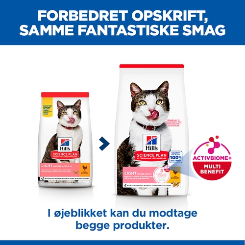 Hill's Science Plan Feline Mature Adult Kattefoder - Light Chicken 