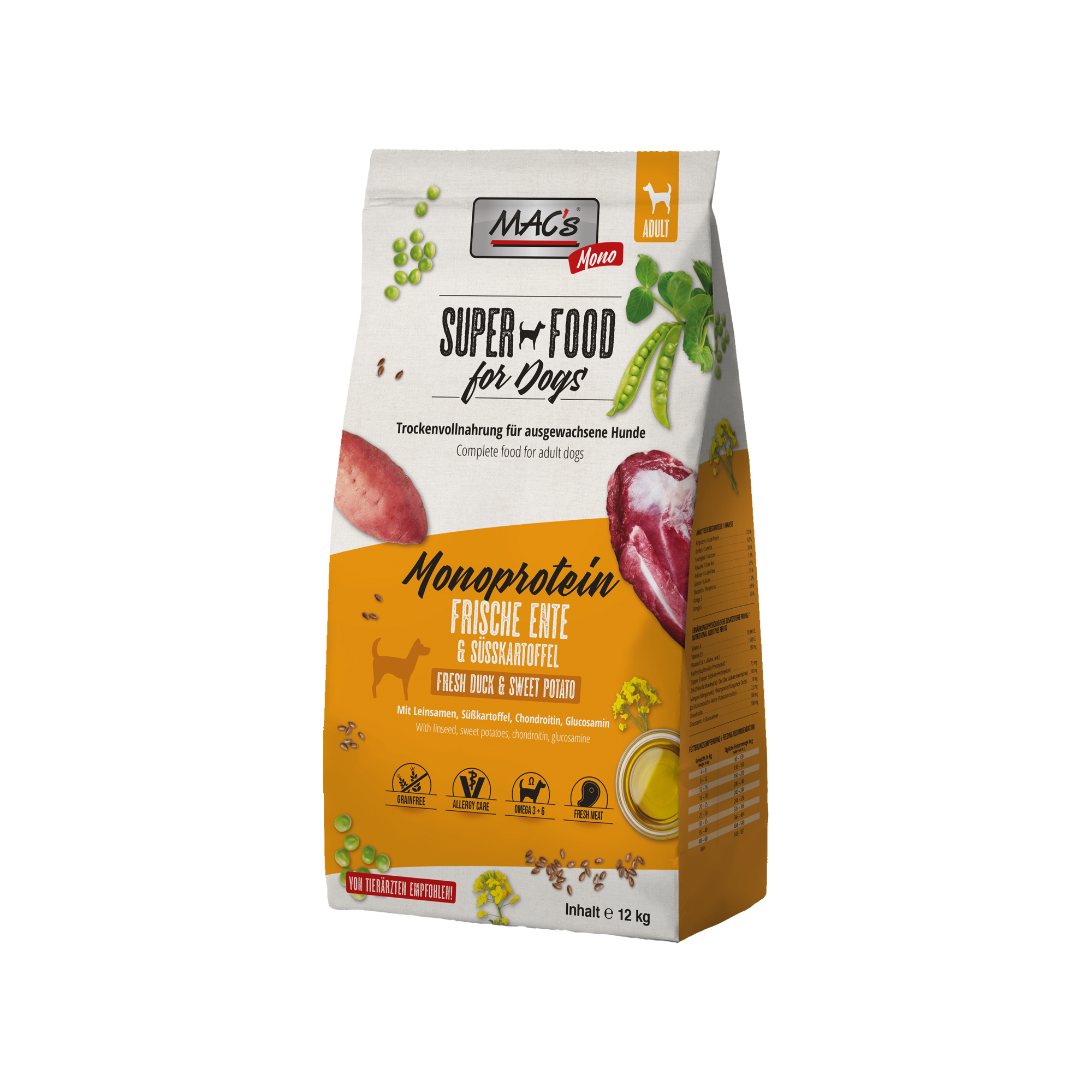 MAC's Monoprotein Dog Food - Duck - 12kg