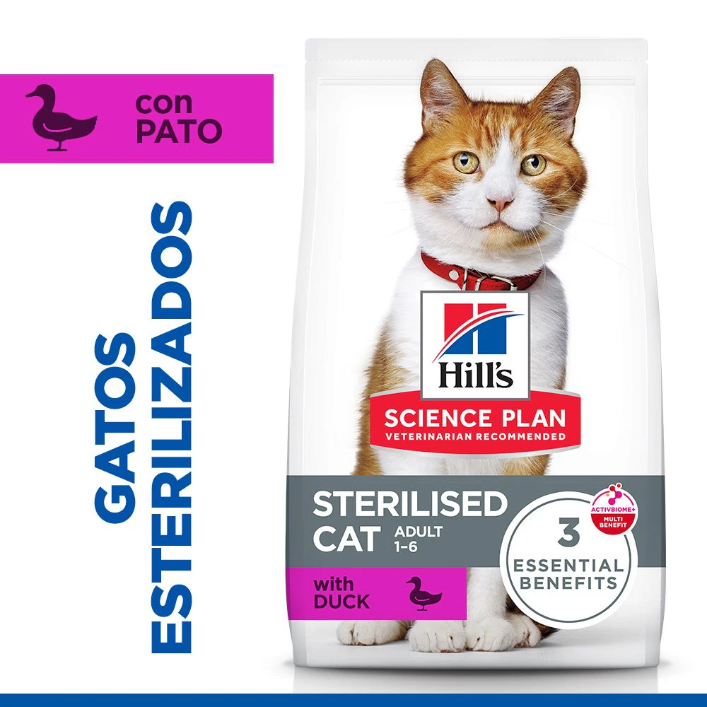 Hill's Science Plan Sterilised Cat - Adult - Pato