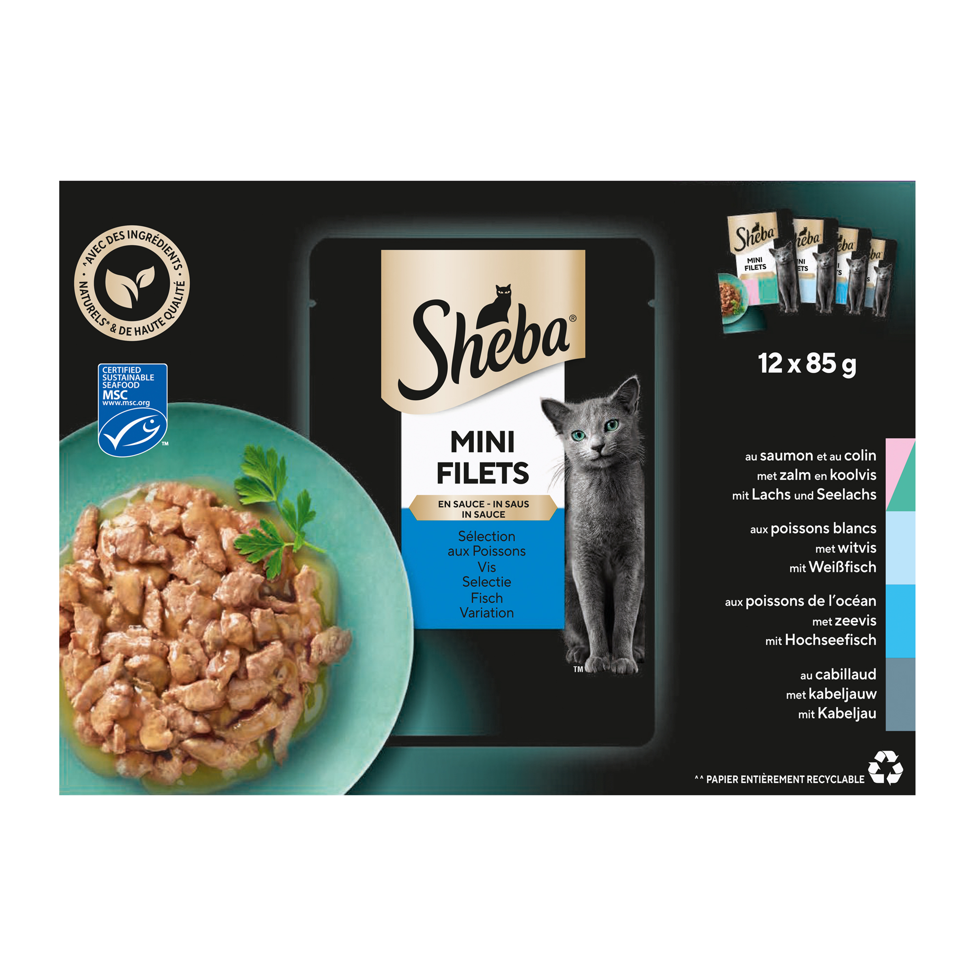 Sheba Fish Selection Mini Fillets in Sauce