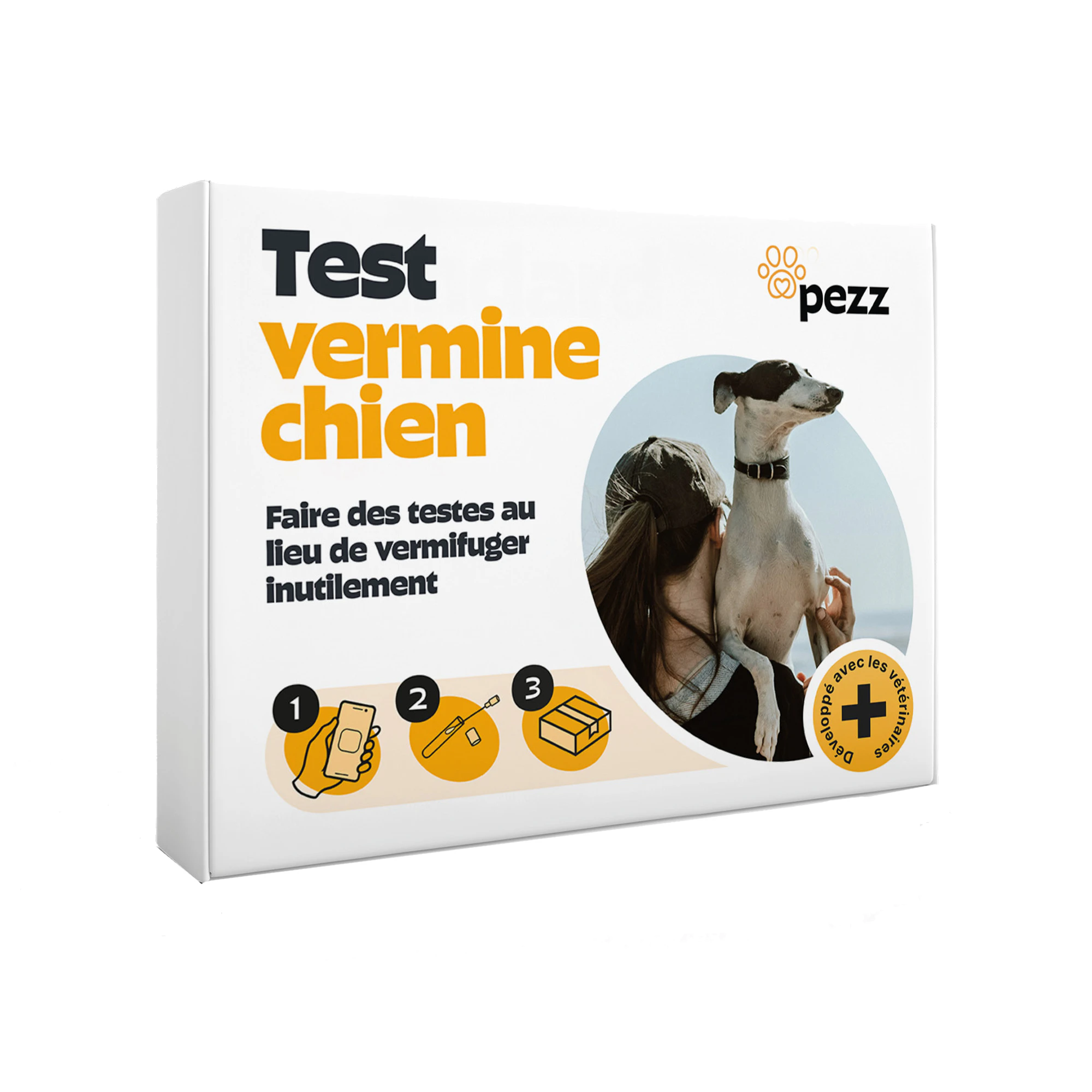 Pezz Test standard de vers pour chien - 1 pièce