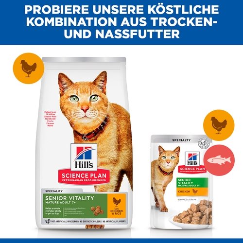Hill's Science Plan Senior Vitality Katzenfutter