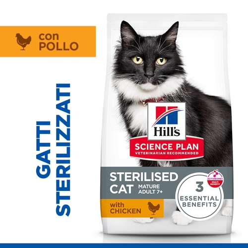 Hill's Science Plan Sterilised Cat - Mature Adult 7+ - Pollo