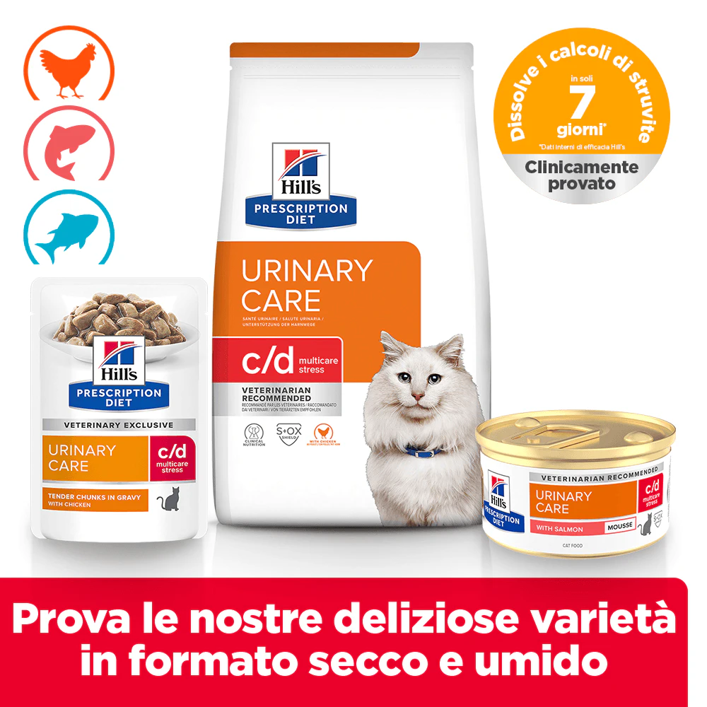 Hill's c/d Multicare Stress - Prescription Diet - Gatto - Mousse
